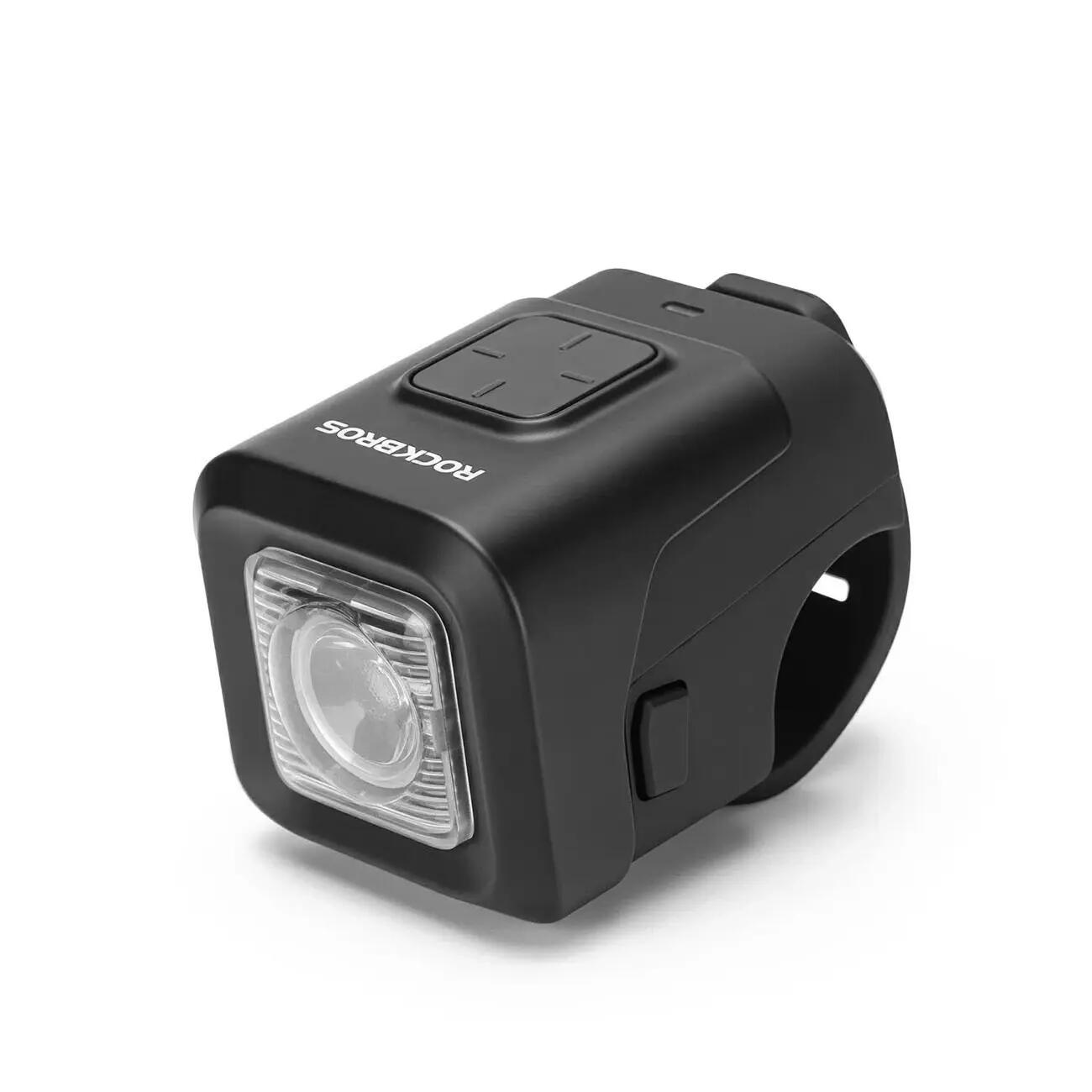 Lampka rowerowa 450 lm z dzwonkiem rowerowym 120db usb-c 1/5