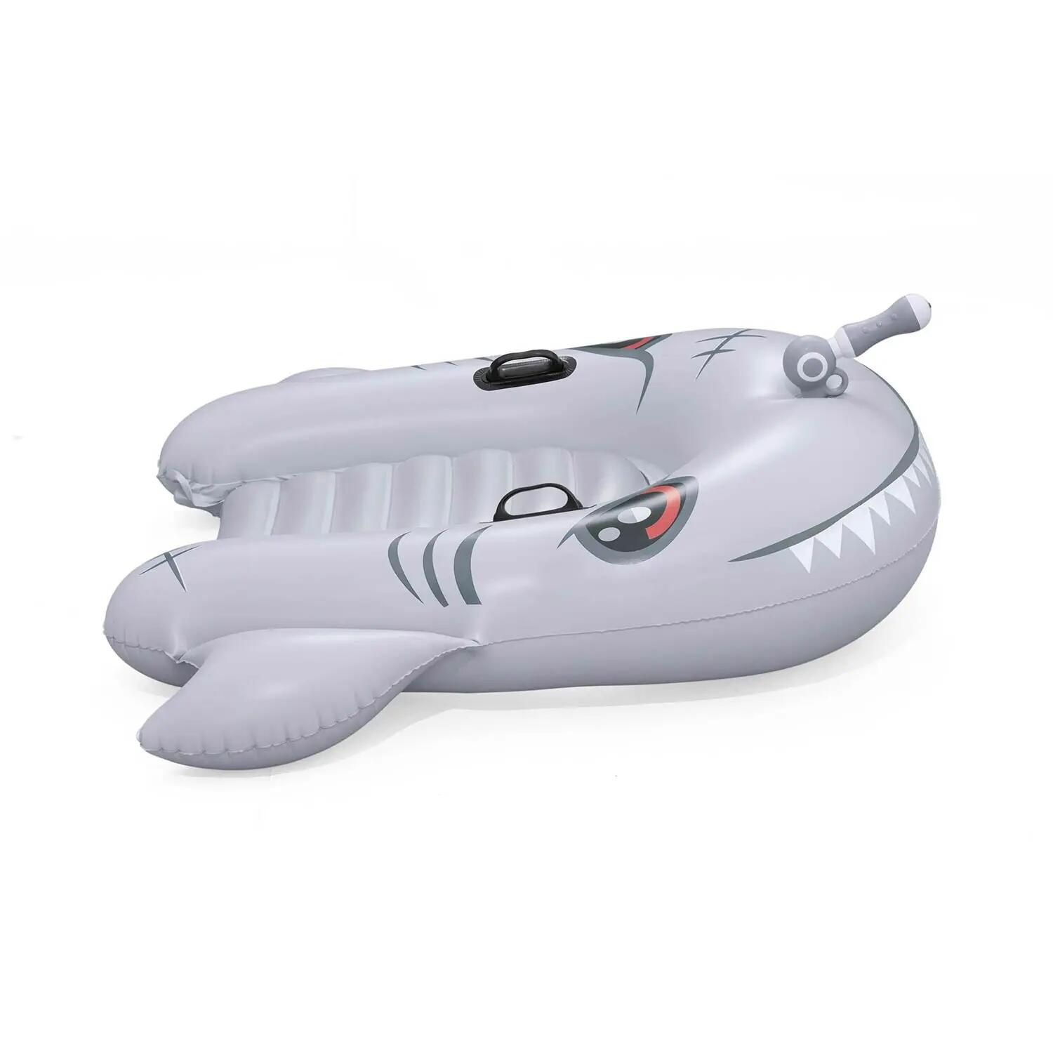 Pontonik dla dzieci Bestway Sharkventure ponton dmuchany do wody pływania samolo 4/14