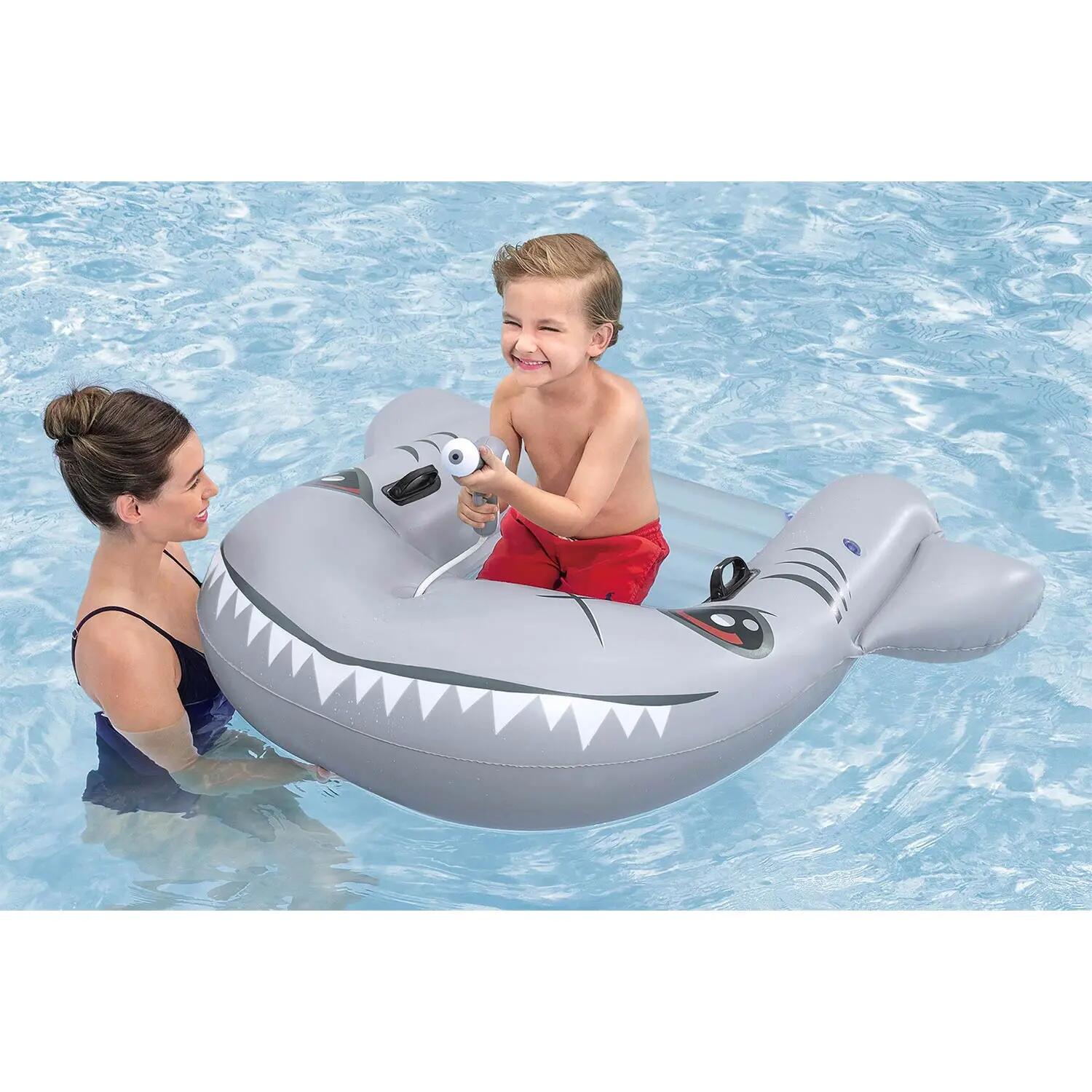 Pontonik dla dzieci Bestway Sharkventure ponton dmuchany do wody pływania samolo 13/14