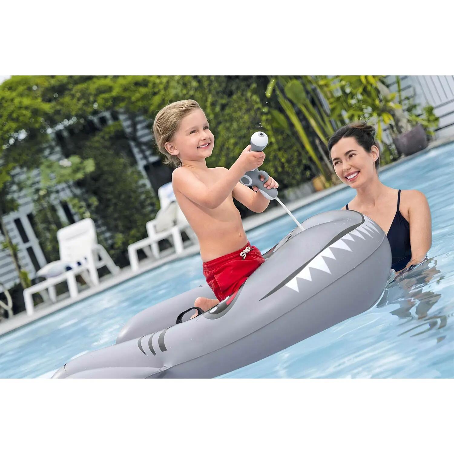 Pontonik dla dzieci Bestway Sharkventure ponton dmuchany do wody pływania samolo 10/14