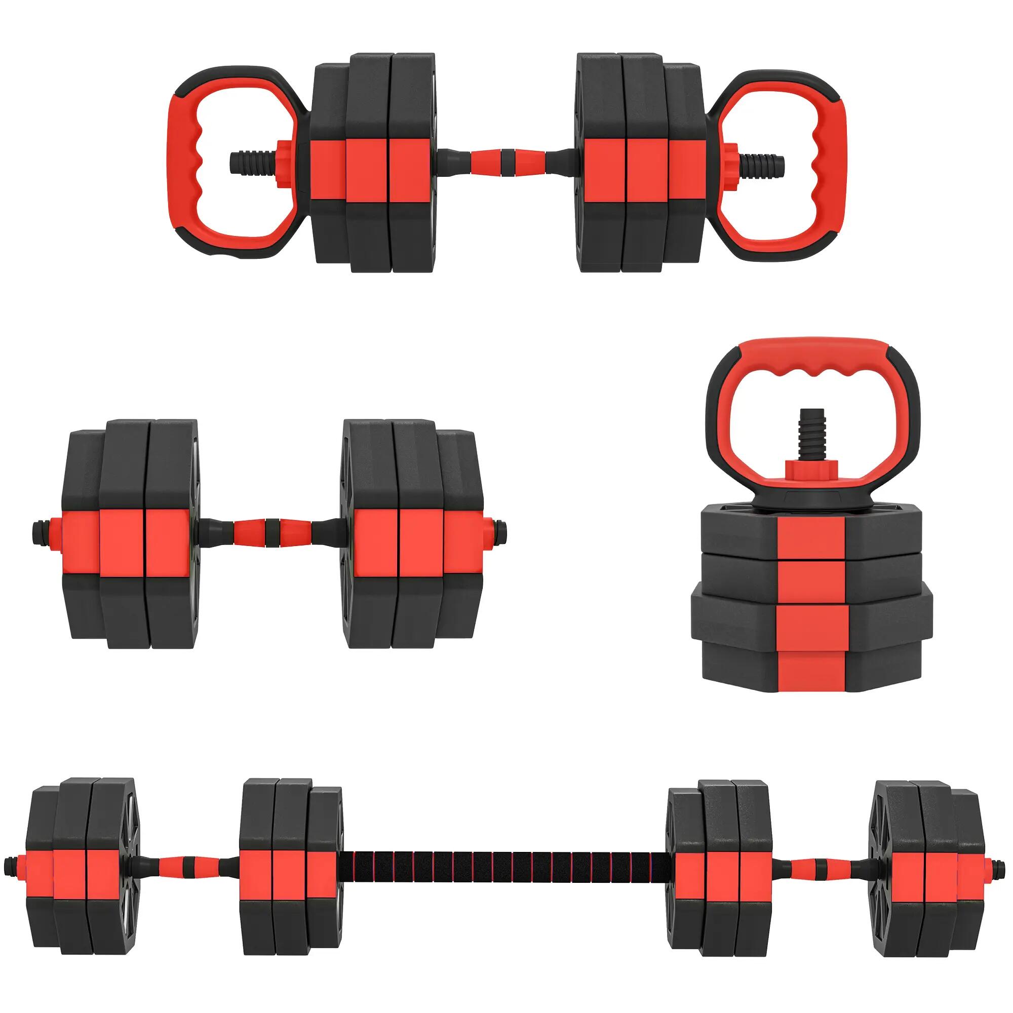 Ensemble d'haltères réglables - musculation - hommes - 6 en 1, jusqu'à 25 kg 2/6
