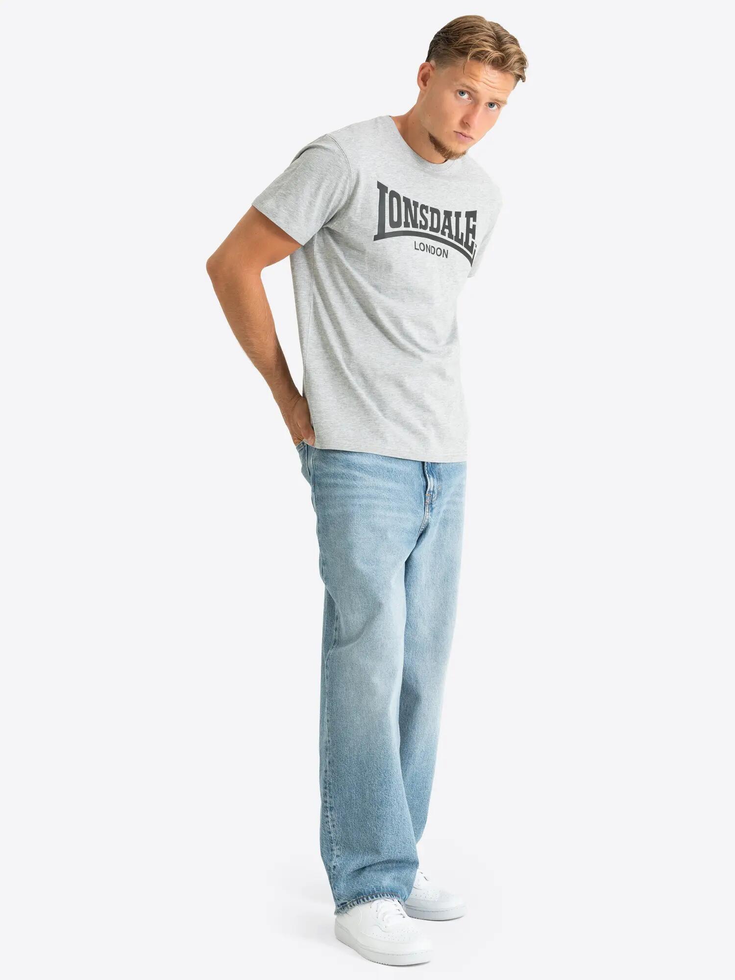 LONSDALE Herren T-Shirt normale Passform Dreierpack HINSTOCK 3/8