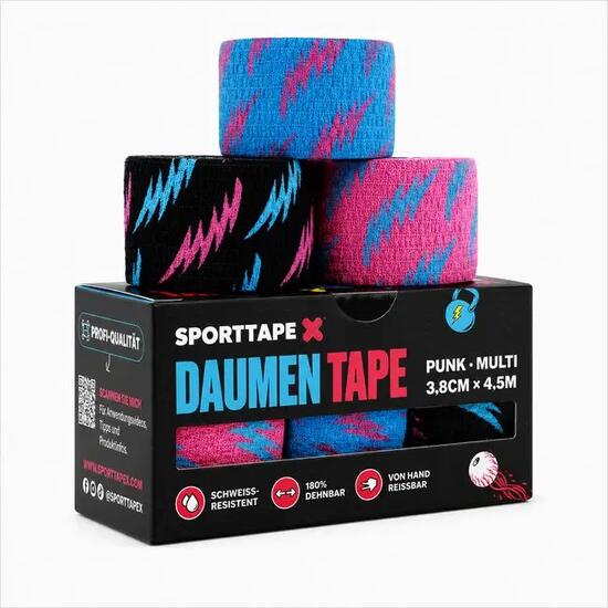Unisex Gewichtheben Sport-Tape elastisch Mehrfarbig SPORTTAPE Hook Grip