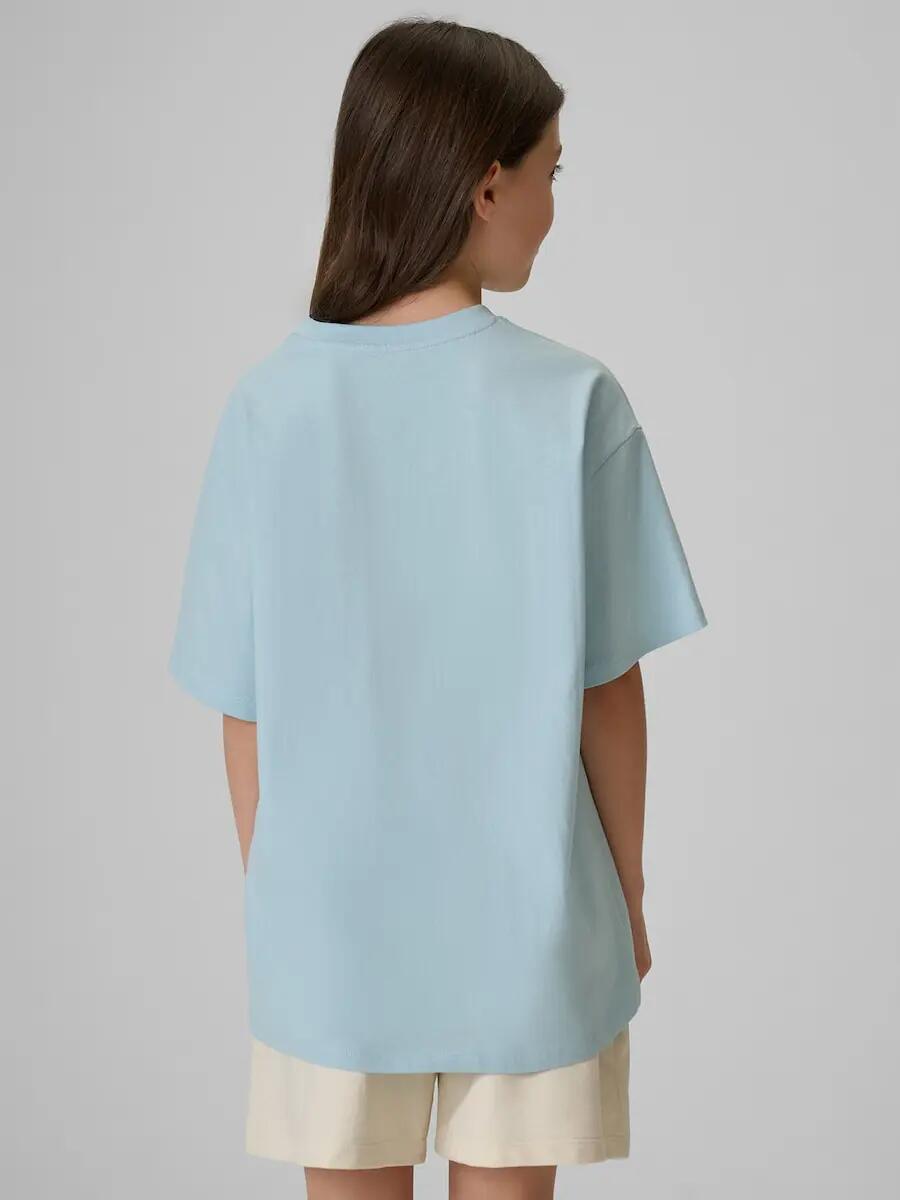T-shirt loose gładki dziewczęcy 4F 4FJRSS26TTSHF3984 2/6