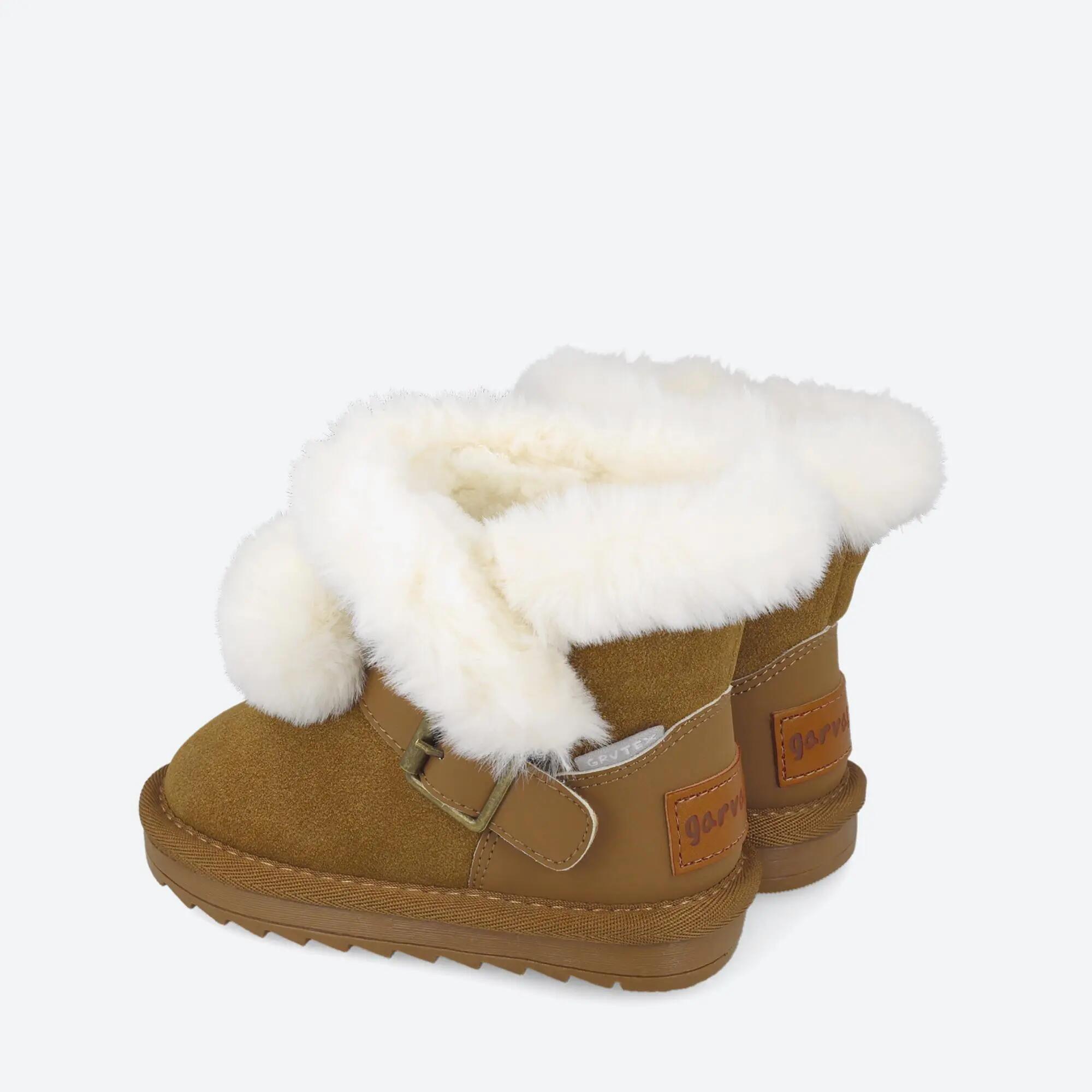 Botas  Menina Garvalín 261360A Marrom claro Fivela 3/5