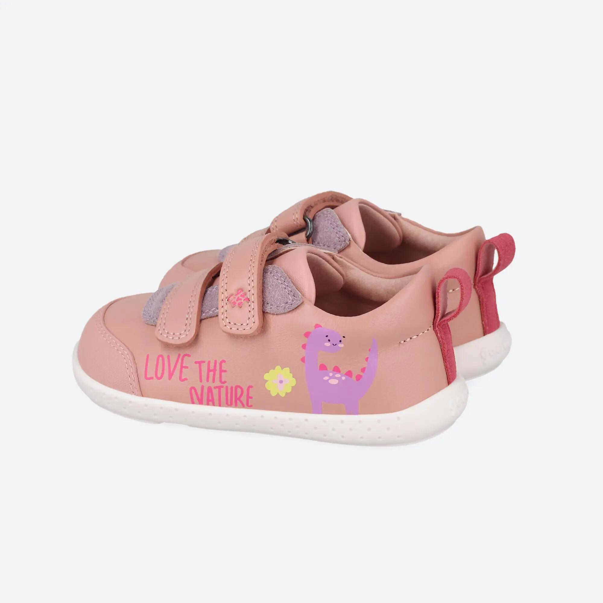 Sapatilhas barefoot  Menina Garvalín 261303A Rosa pastel Fecho Adesivo 3/6