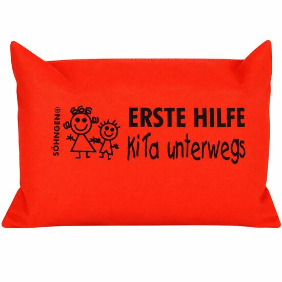 Kinder Wandern Erste-Hilfe-Set kompakt Orange SÖHNGEN KiTa unterwegs