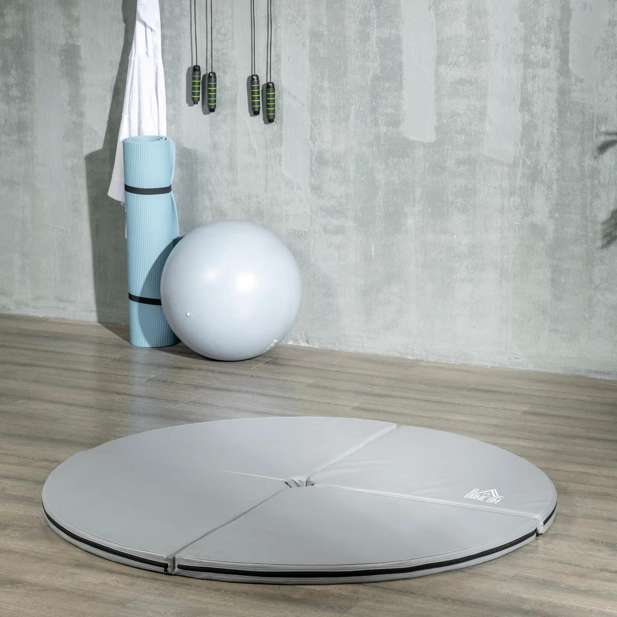 Tapis de pole dance - Fitness - Unisexe - Pliable, épaisseur 5 cm - Gris 4/6