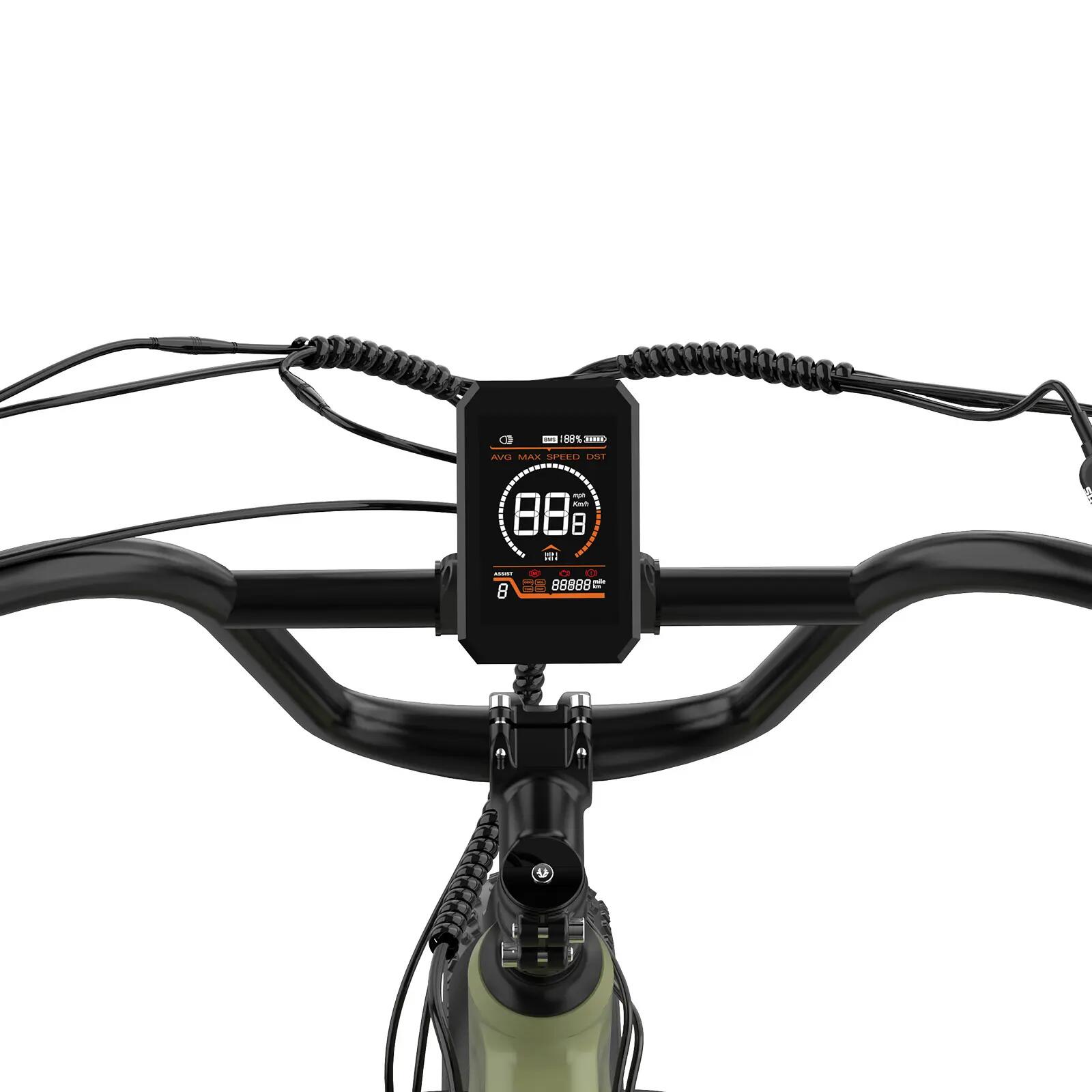E-Bike Fatbike 20 Zoll, Tiefeinsteiger Elektrofahrrad, City E-Bike, 7-Gang,R6 9/9