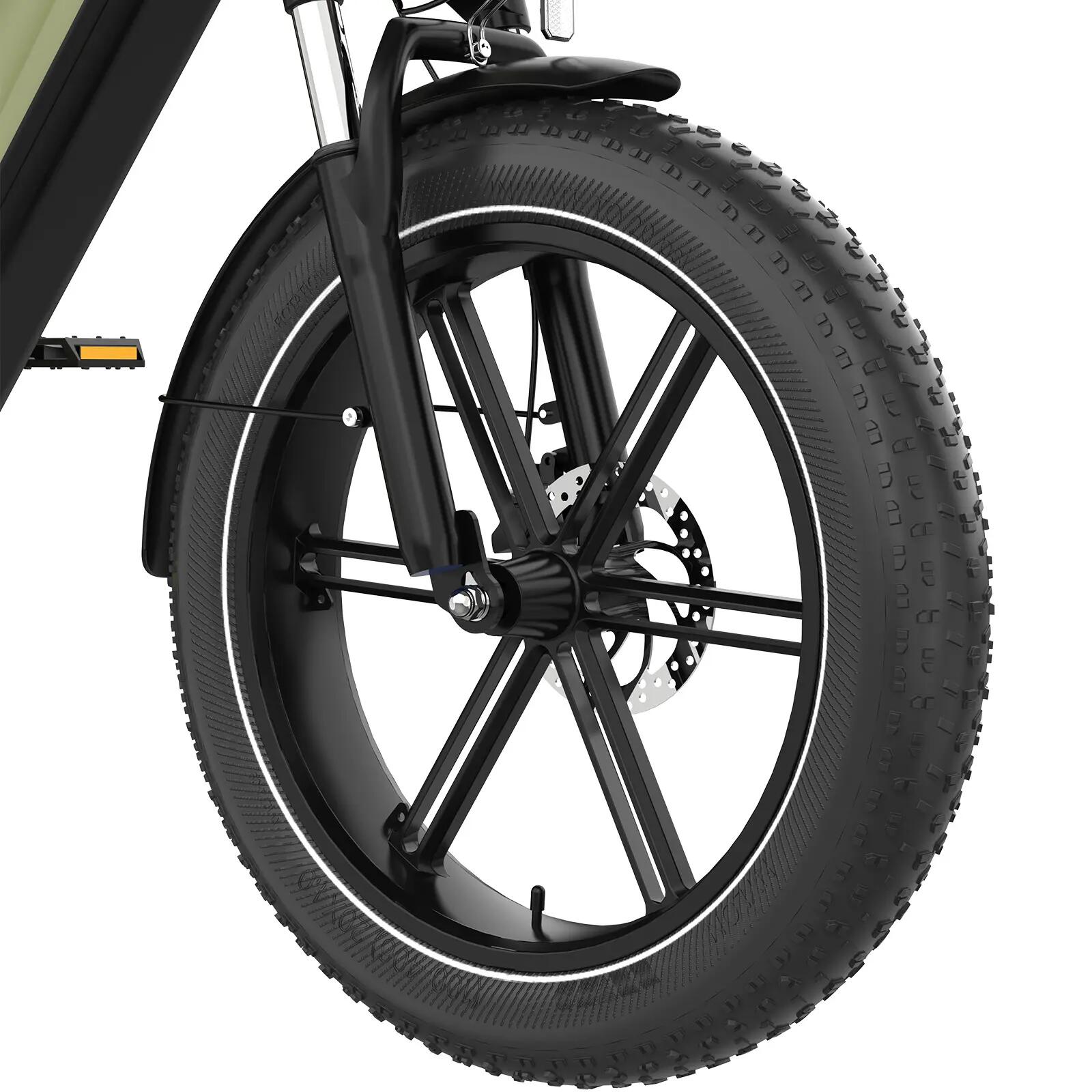 E-Bike Fatbike 20 Zoll, Tiefeinsteiger Elektrofahrrad, City E-Bike, 7-Gang,R6 7/9