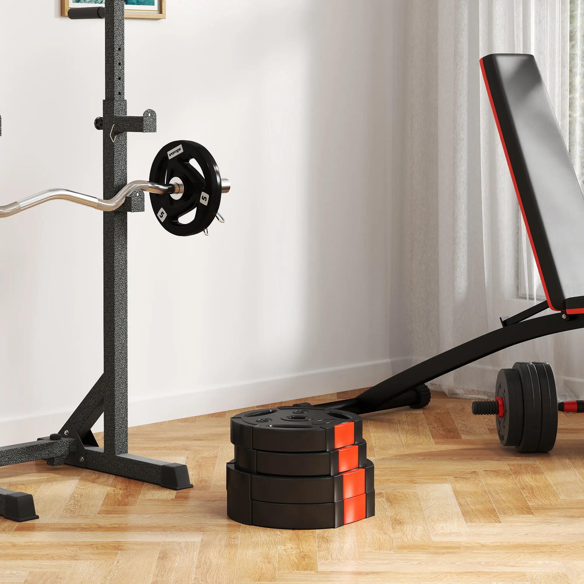 Discos de Pesas SPORTNOW 34x34x6 cm Negro 2/6