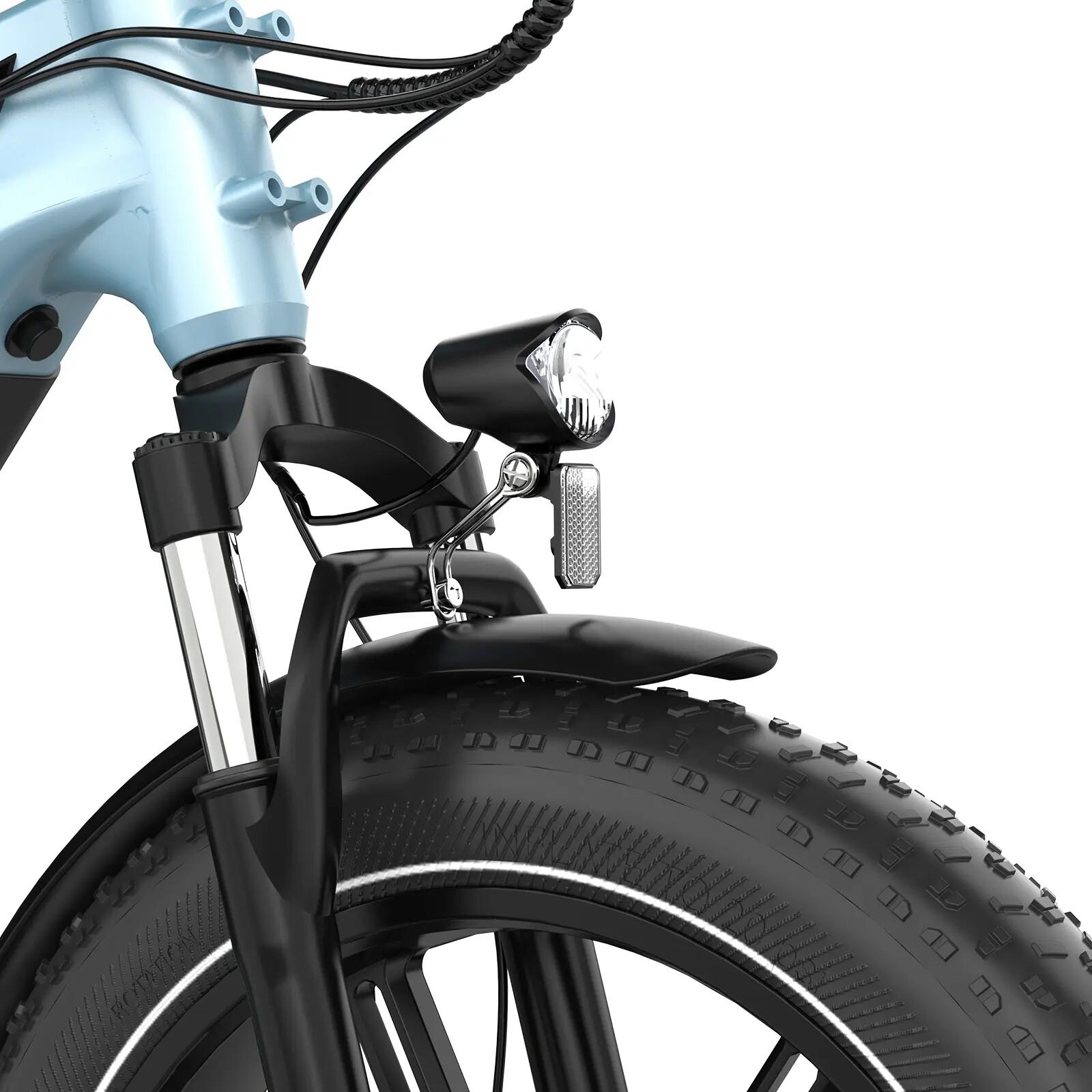 Bicicleta elétrica Fat Bike ECO R6 20x4.0, bateria 48V 8/9