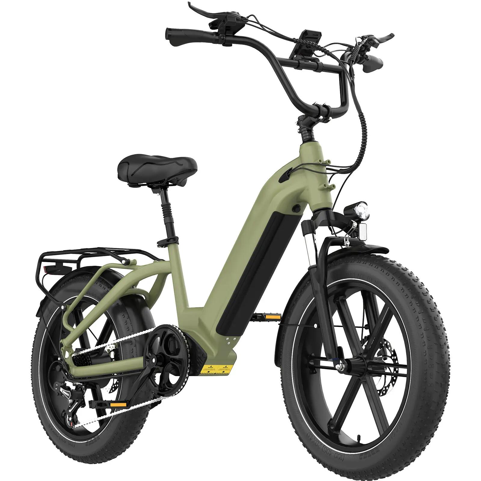 E-Bike Fatbike 20 Zoll, Tiefeinsteiger Elektrofahrrad, City E-Bike, 7-Gang,R6 3/9