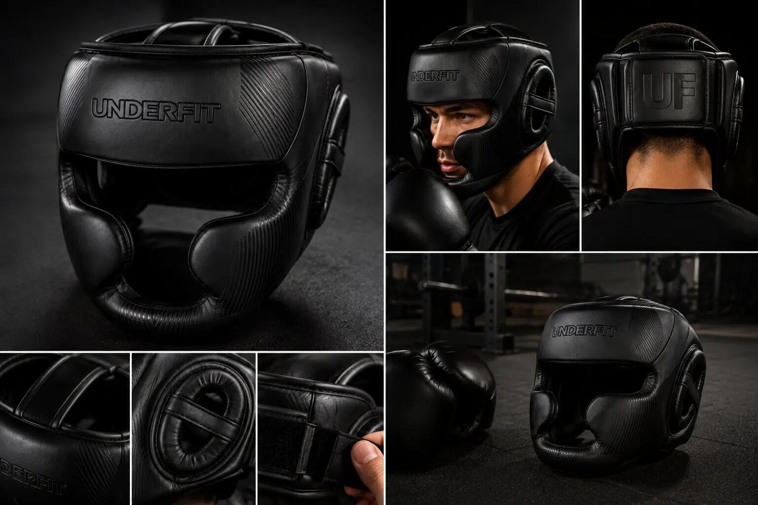 Kask bokserski UNDERFIT Core czarny XL 4/7