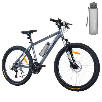 VTT 26" EM3-21 Vitesses-Shimano Cadre Aluminium-Tout Terrain-Suspension Disque