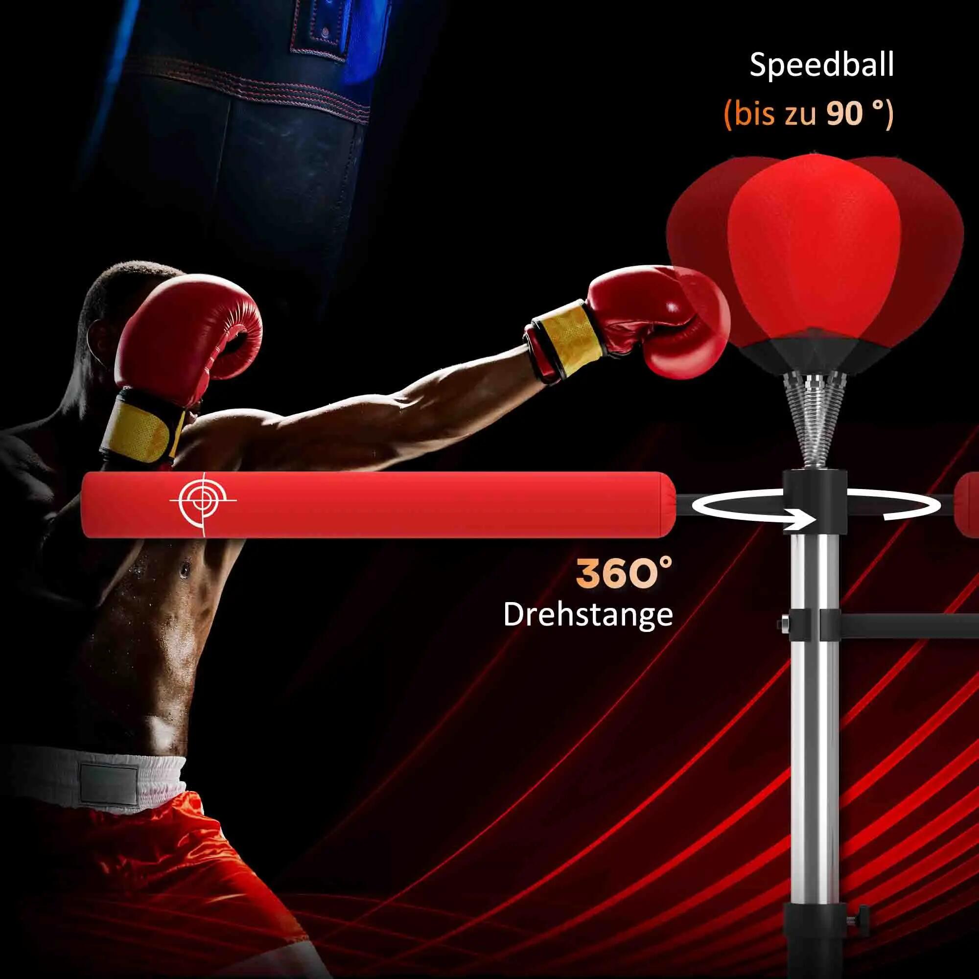 support autoportant - boxe - unisexe - 4 en 1 - rouge 6/6