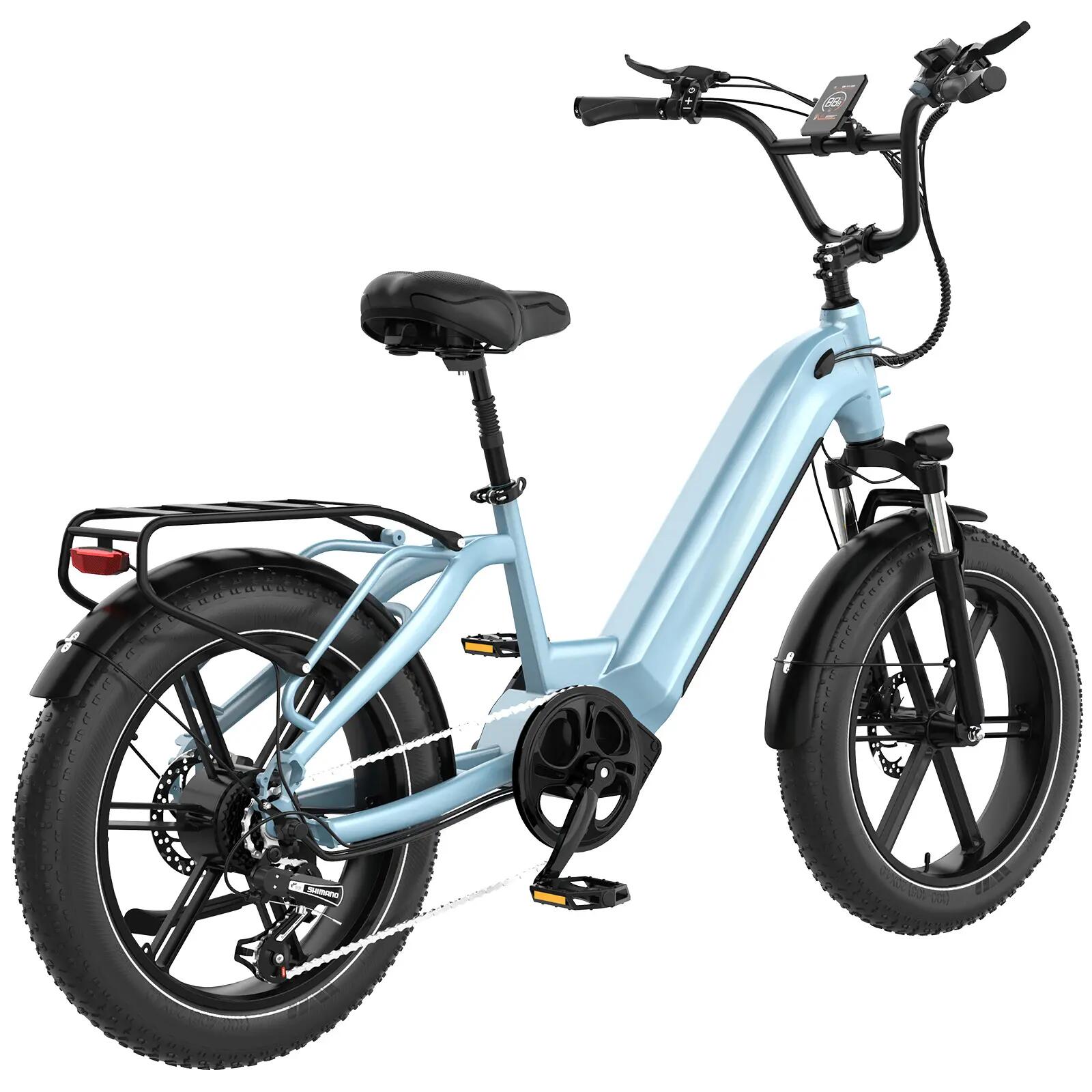 Bicicleta elétrica Fat Bike ECO R6 20x4.0, bateria 48V 4/9