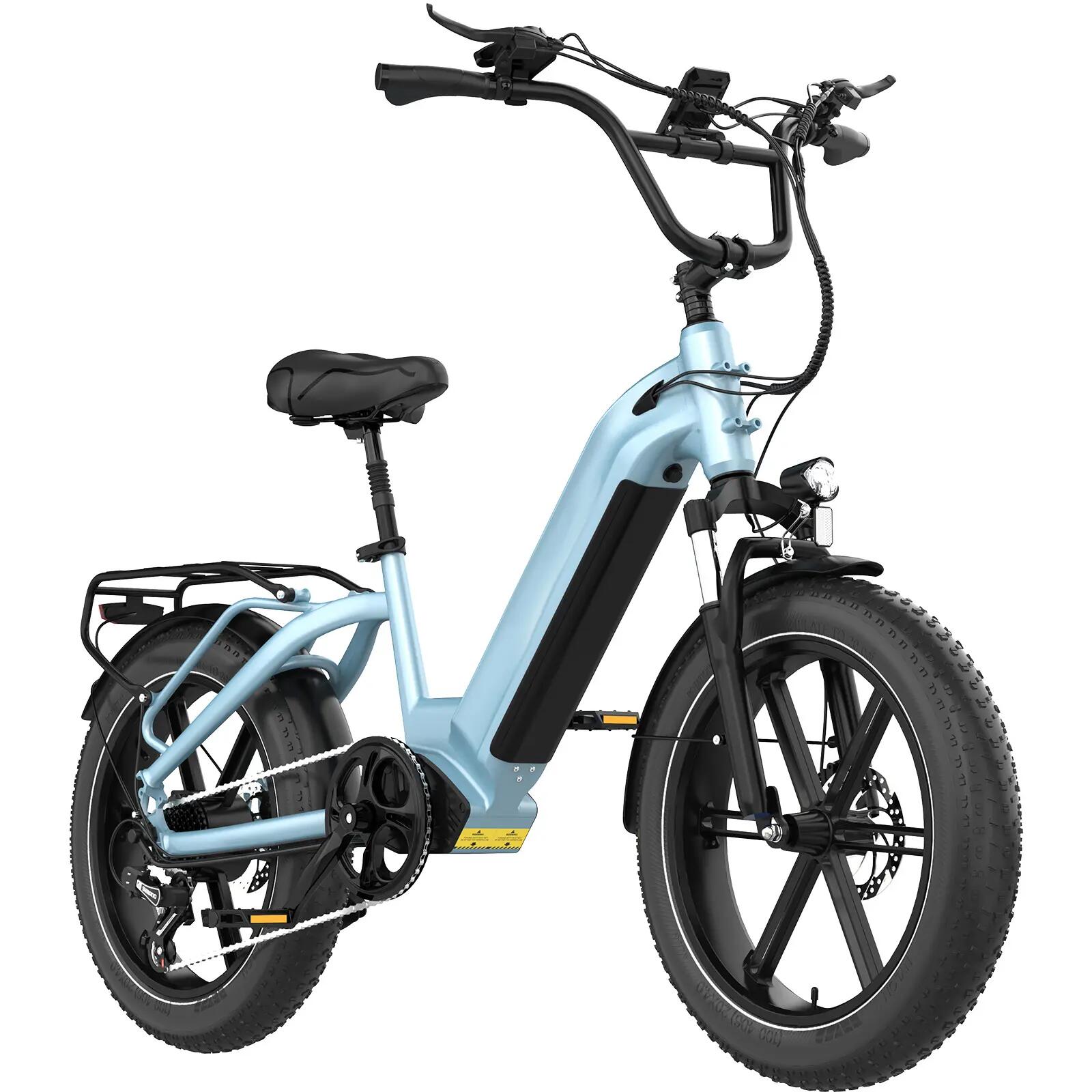 Bicicleta elétrica Fat Bike ECO R6 20x4.0, bateria 48V 3/9