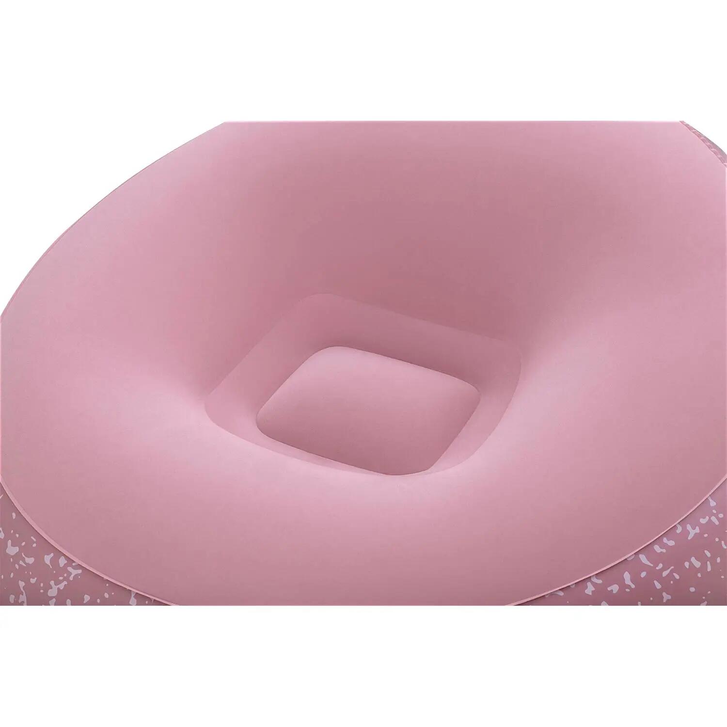 Fotel dmuchany Bestway 75155 pufa dmuchana materac do siedzenia różowy 112x112cm 4/12