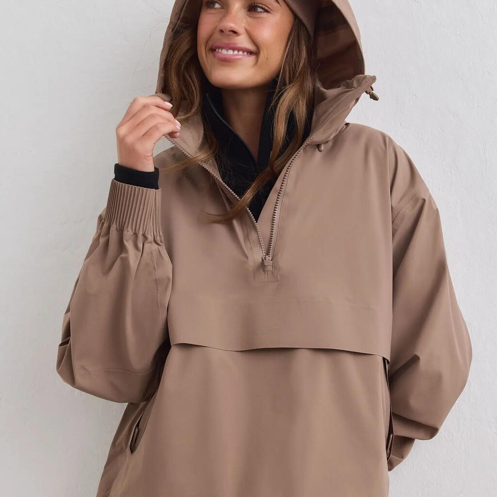 Women's Anorak Waterproof Stretch Hazelnut