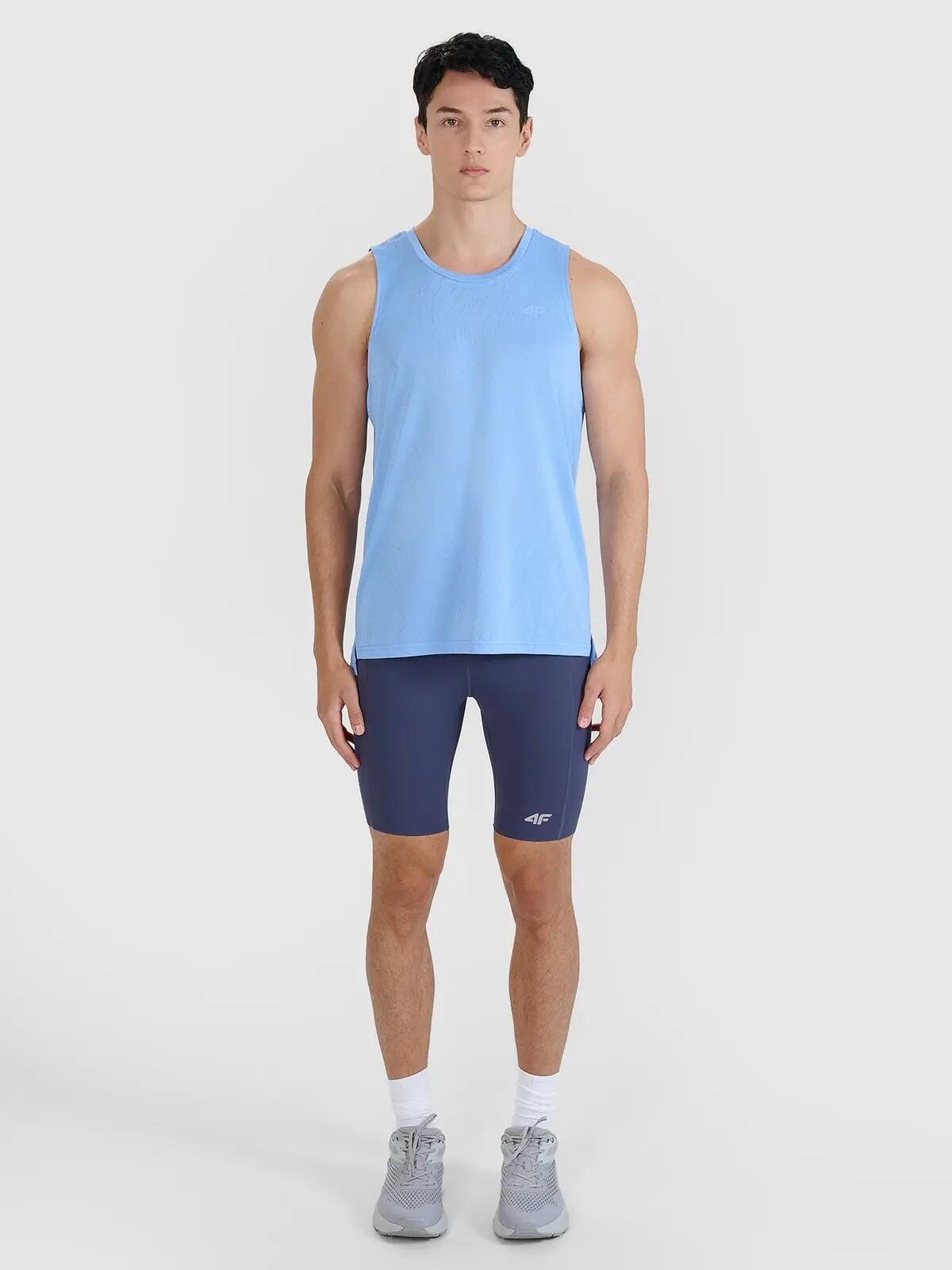 T-SHIRT MĘSKI 4F KOSZULKA TANK TOP SZYBKOSCHNĄCA DO 7/10