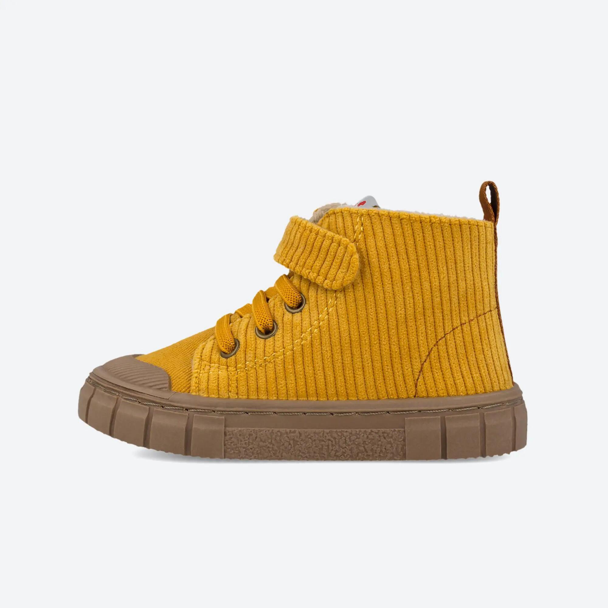 Botins barefoot  Menino Garvalín 251330D Mostaza Fecho Adesivo 5/5