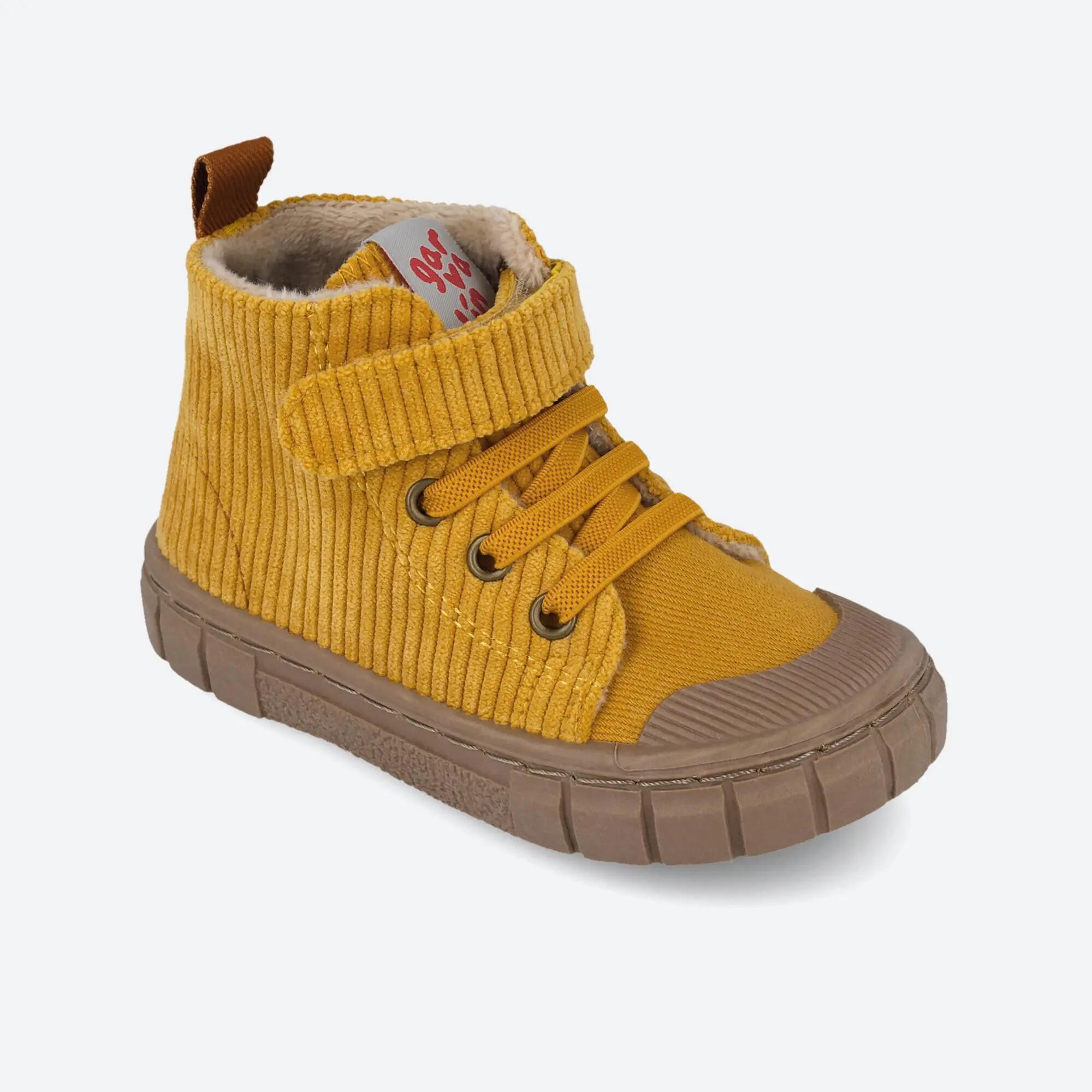 Botins barefoot  Menino Garvalín 251330D Mostaza Fecho Adesivo 4/5