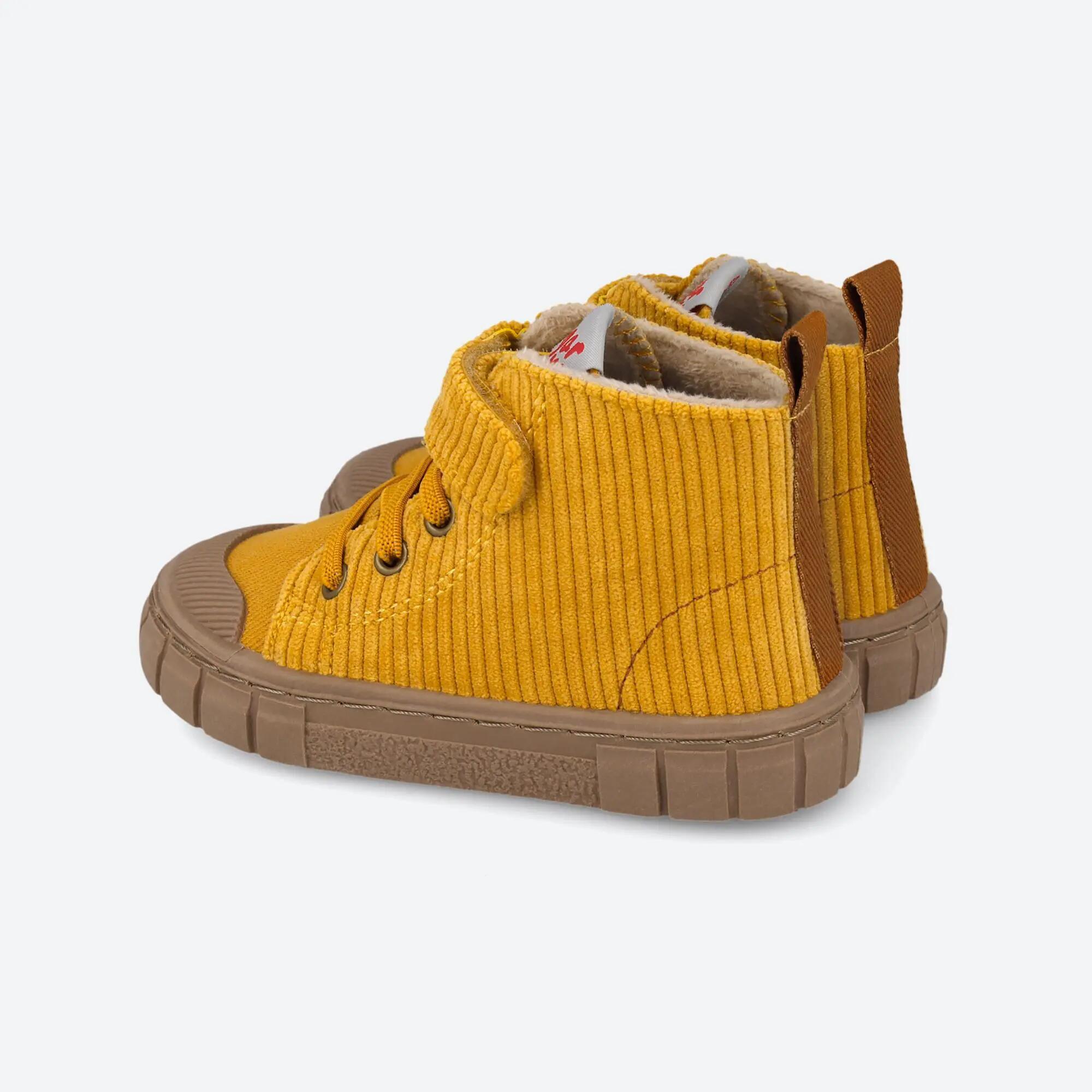 Botins barefoot  Menino Garvalín 251330D Mostaza Fecho Adesivo 3/5