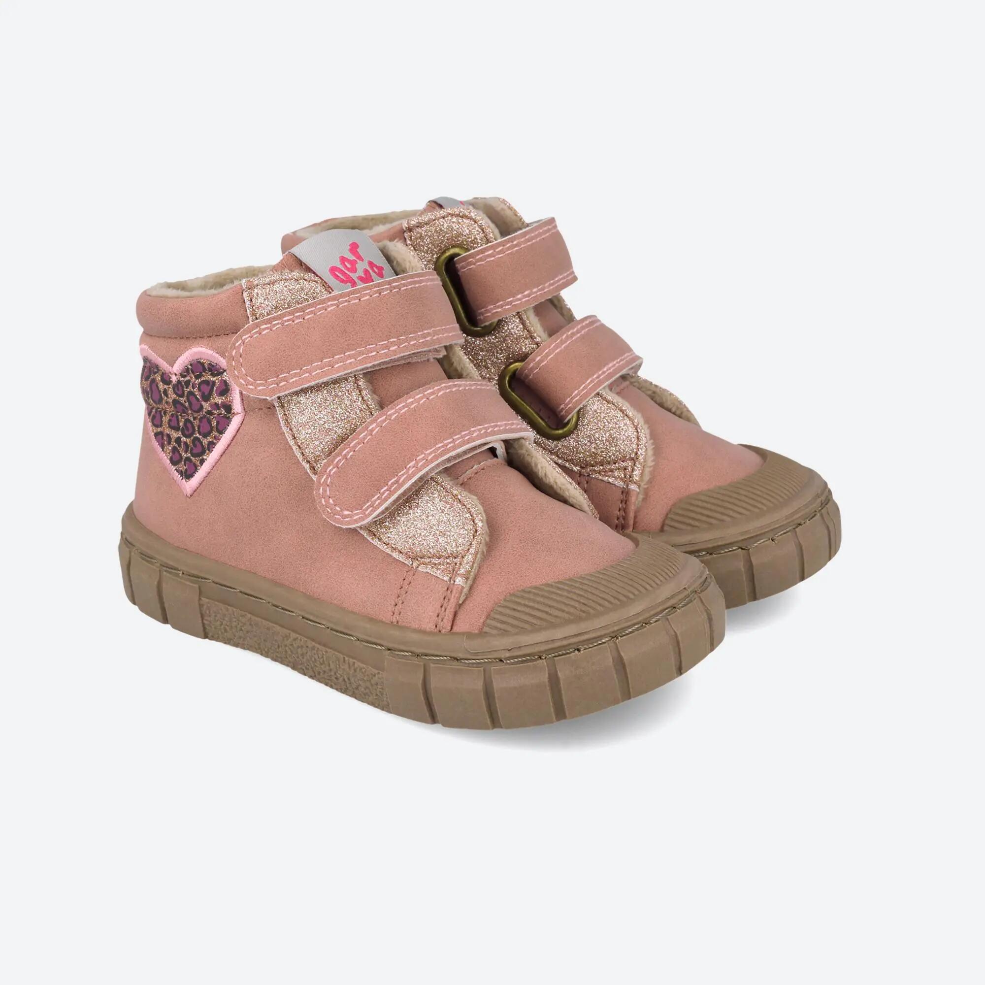 Botines barefoot  Niña Garvalín 261331B Rosa claro Cierre adherente 2/6