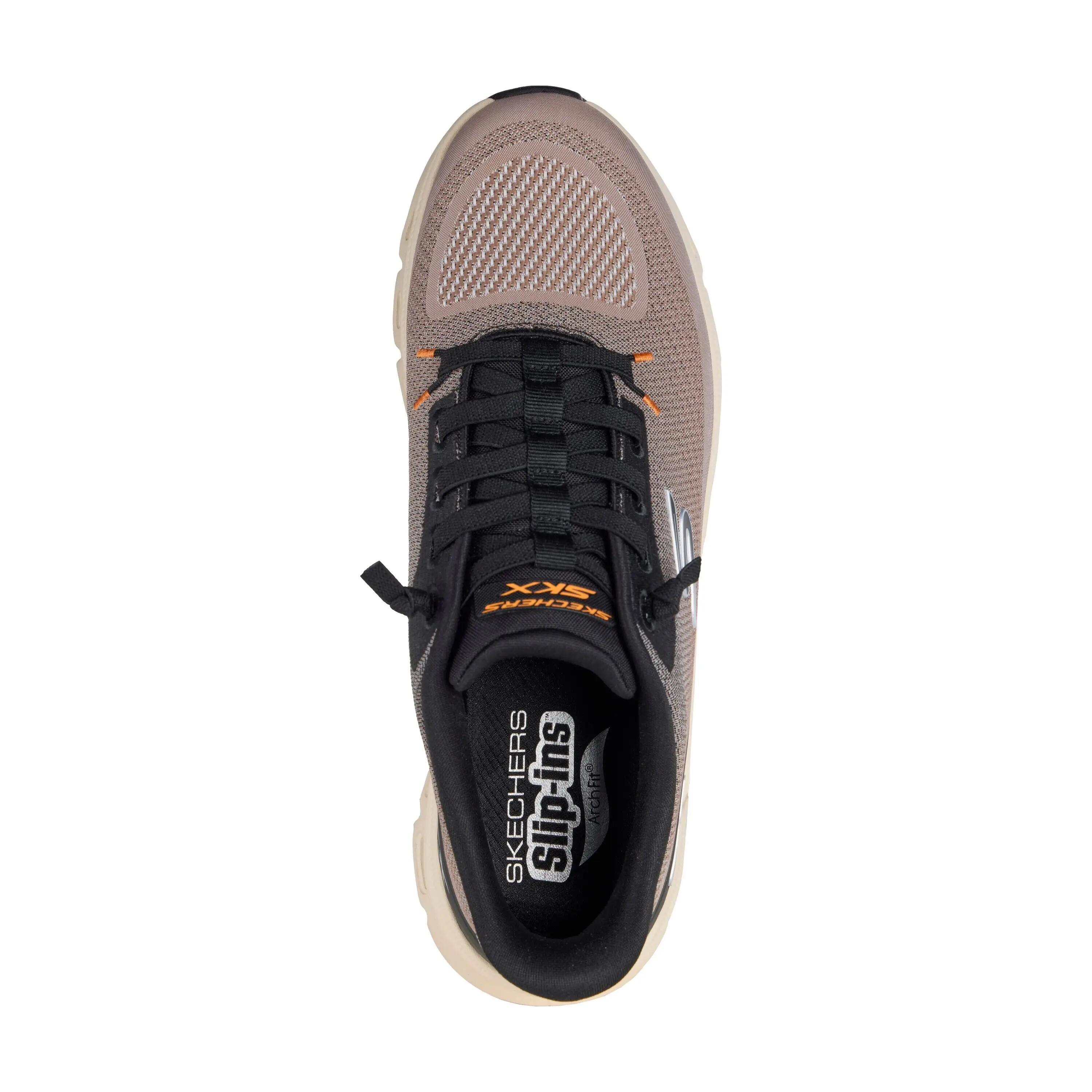 Skechers Herren 233110 TPBK Sneaker Low Kunststoff (Synthetik) in grau 3/4