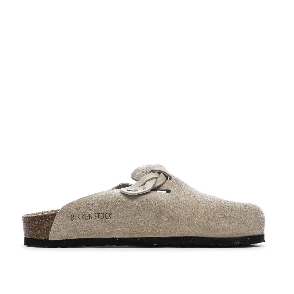 Zuecos Birkenstock Boston Taupe para Mujer 3/7