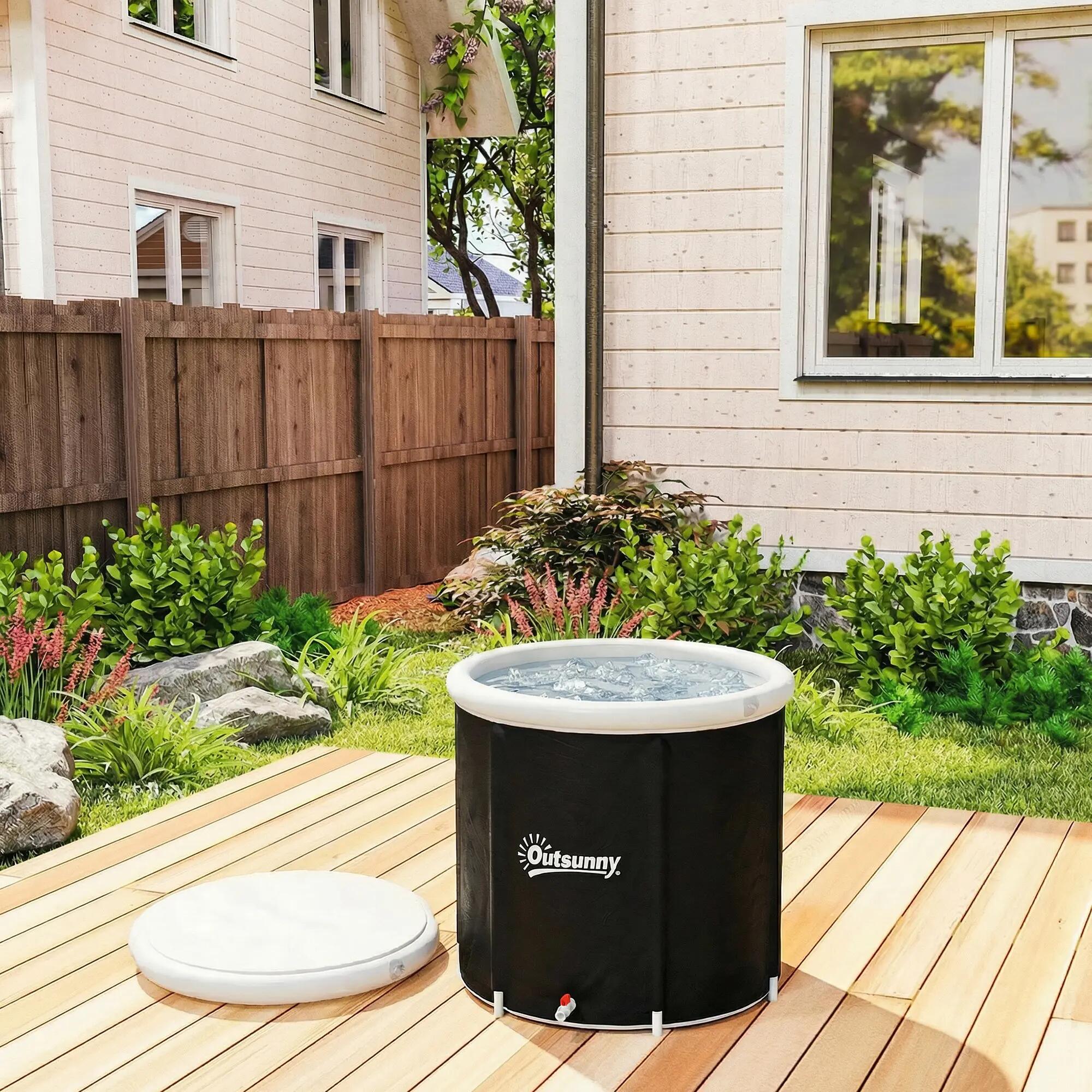 Baignoire cryothérapie - fitness - gonflable 280 L - noir 4/6