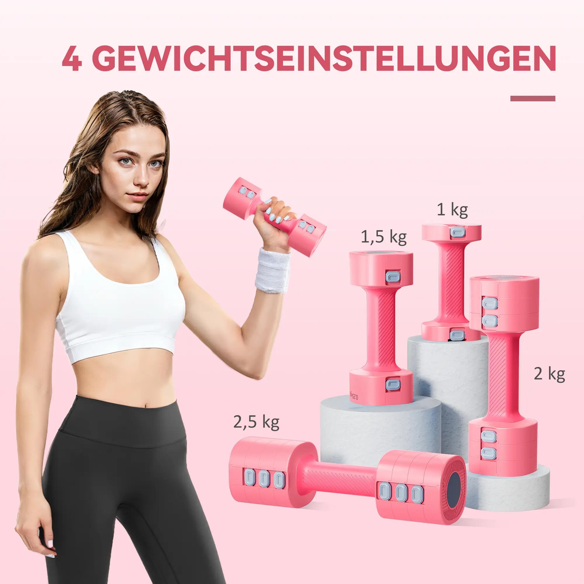 Haltères - Fitness - Unisexe - Réglables, anti-roulement - Rouge 6/6