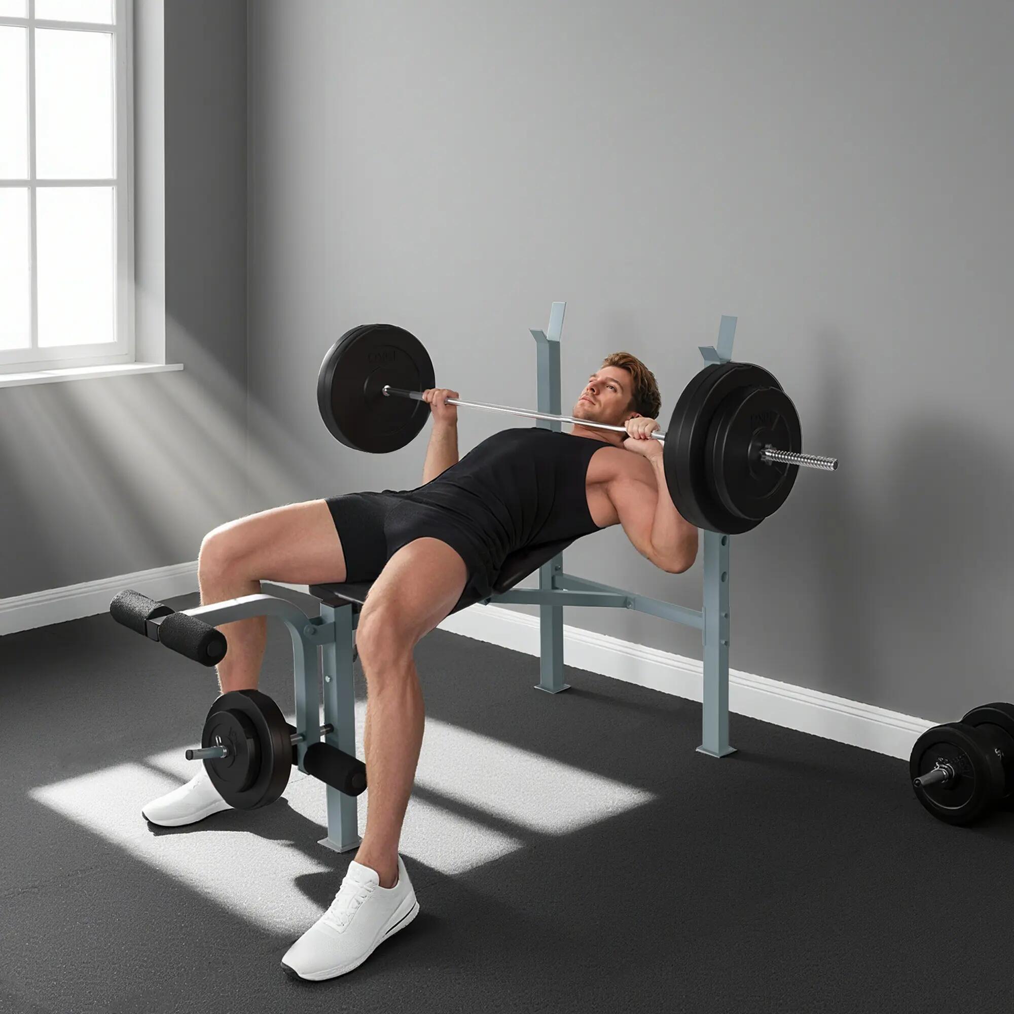 Banc de musculation - forme physique - dossier réglable 3/6