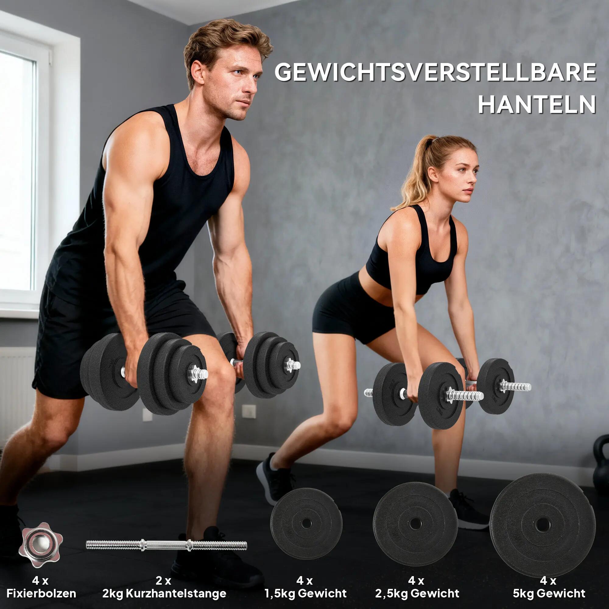 Haltères - Musculation - Women - Ajustables 40 kg - Noir 6/6