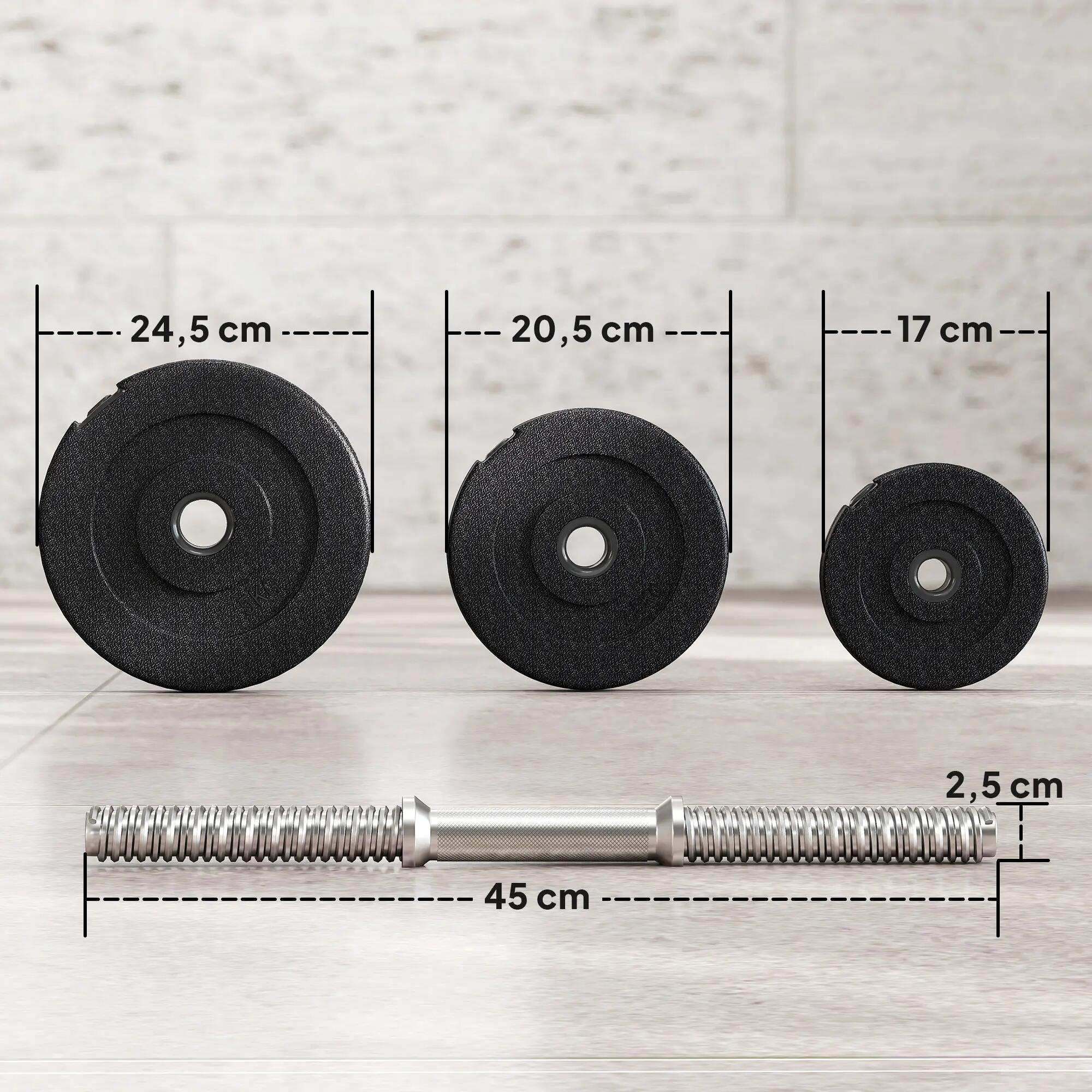 Haltères - Musculation - Women - Ajustables 40 kg - Noir 5/6