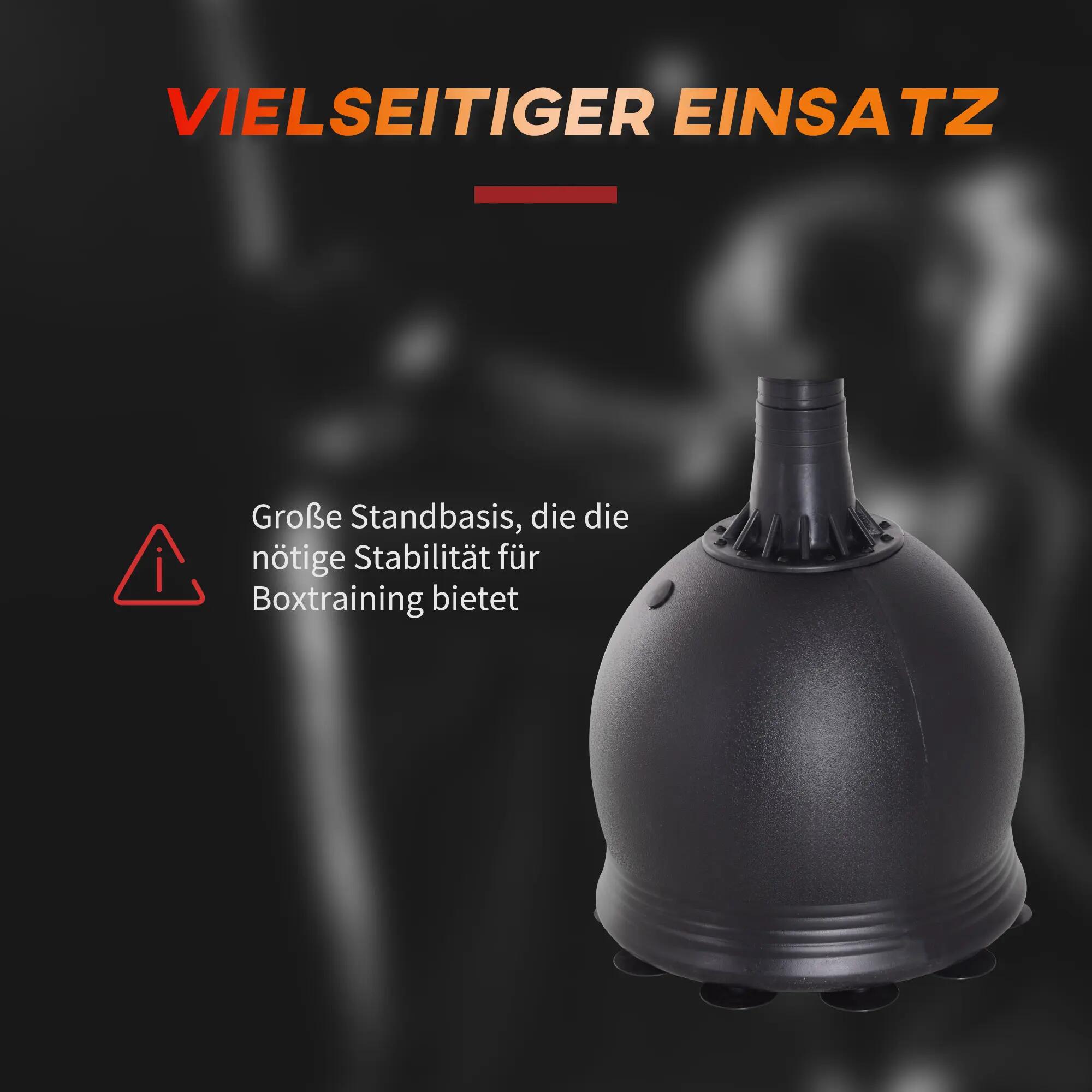 Sac de frappe autoportant - boxe - unisexe - base ventouse - noir 6/6