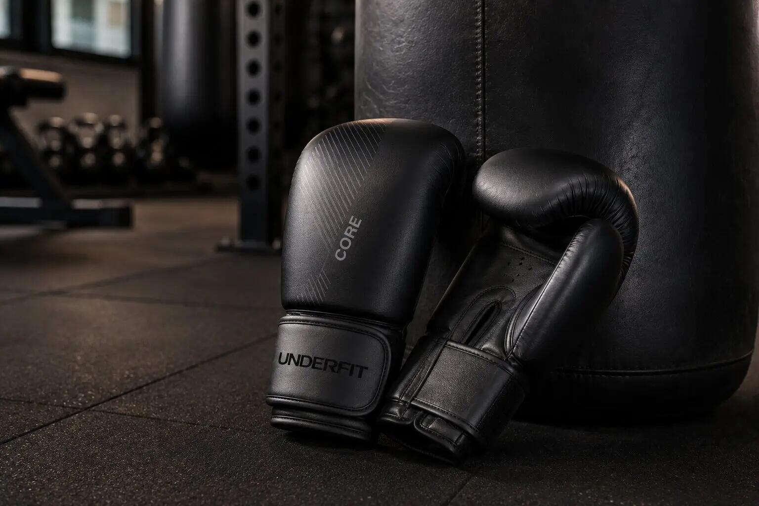 Rękawice bokserskie UNDERFIT Core czarne 10 oz 6/12