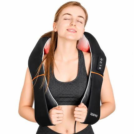 Unisexe Fitness Appareil de massage cervical Shiatsu Chaleur Rotation 3D RENPHO
