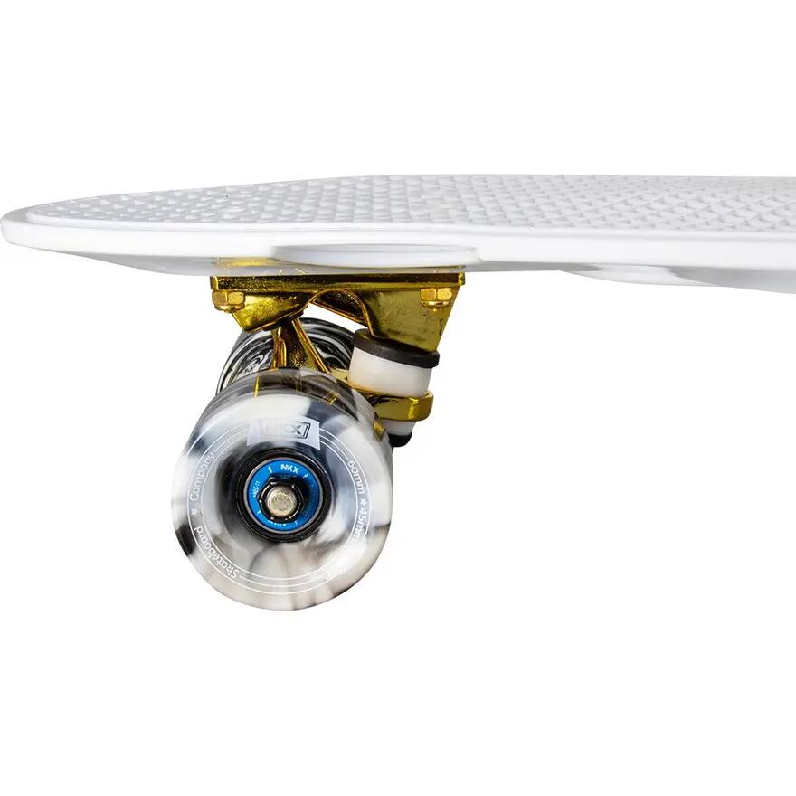 Skateboard Classic Deluxe, 27", bianco 3/4