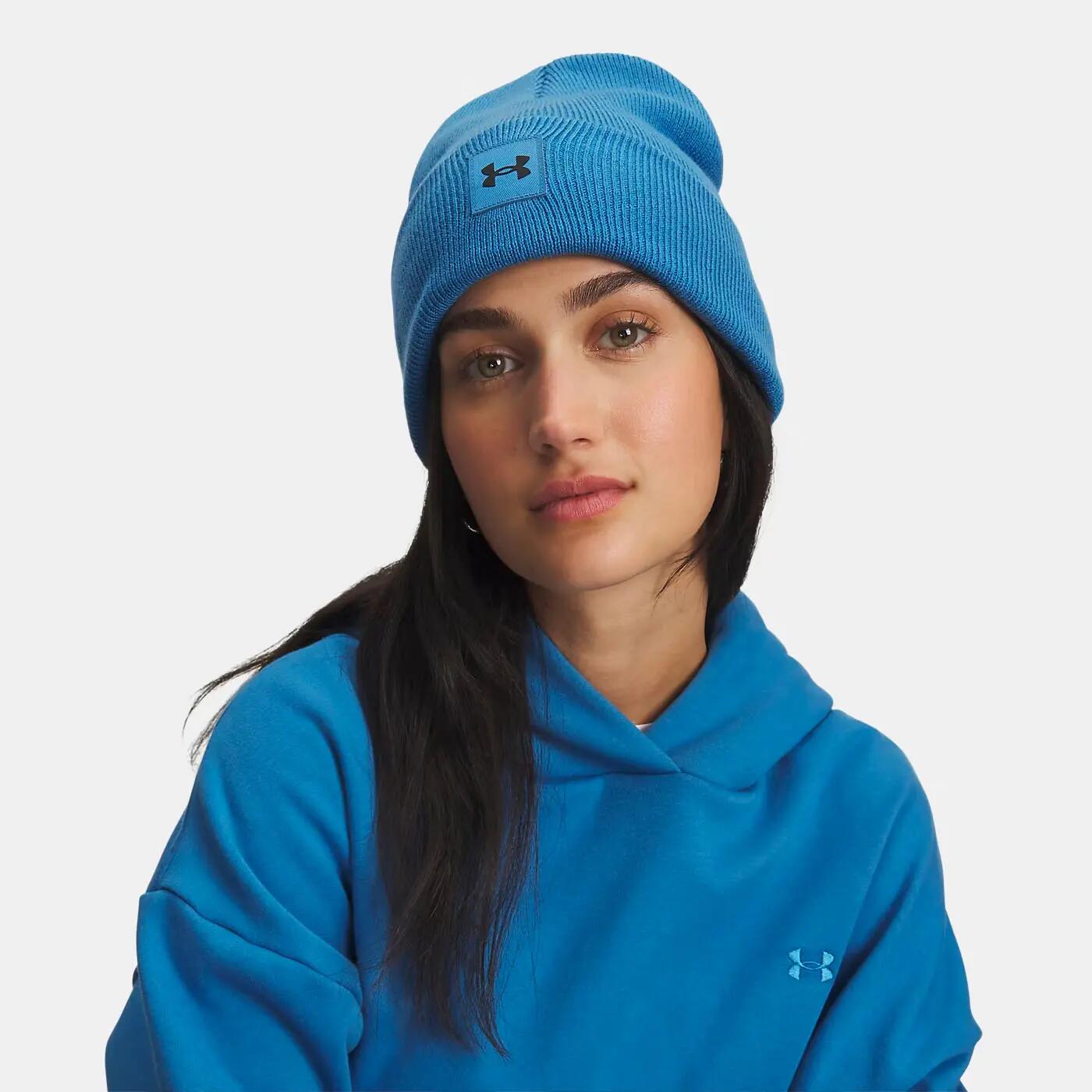 Berretto Unisex UA Halftime con Risvolto Blu 2/3