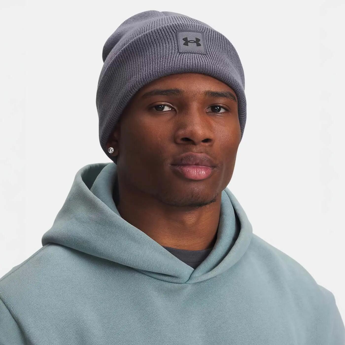 Bonnet à revers UA Halftime Unisexe Gris 2/3