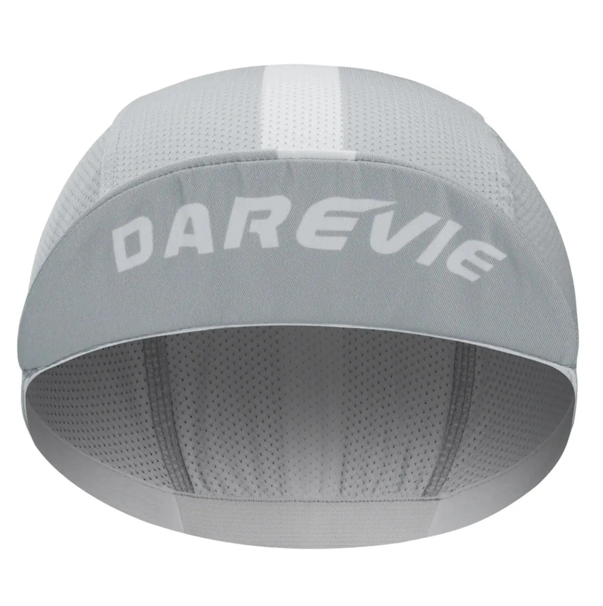 Gorra de ciclismo ventilada ligera - gris y blanca 2/3