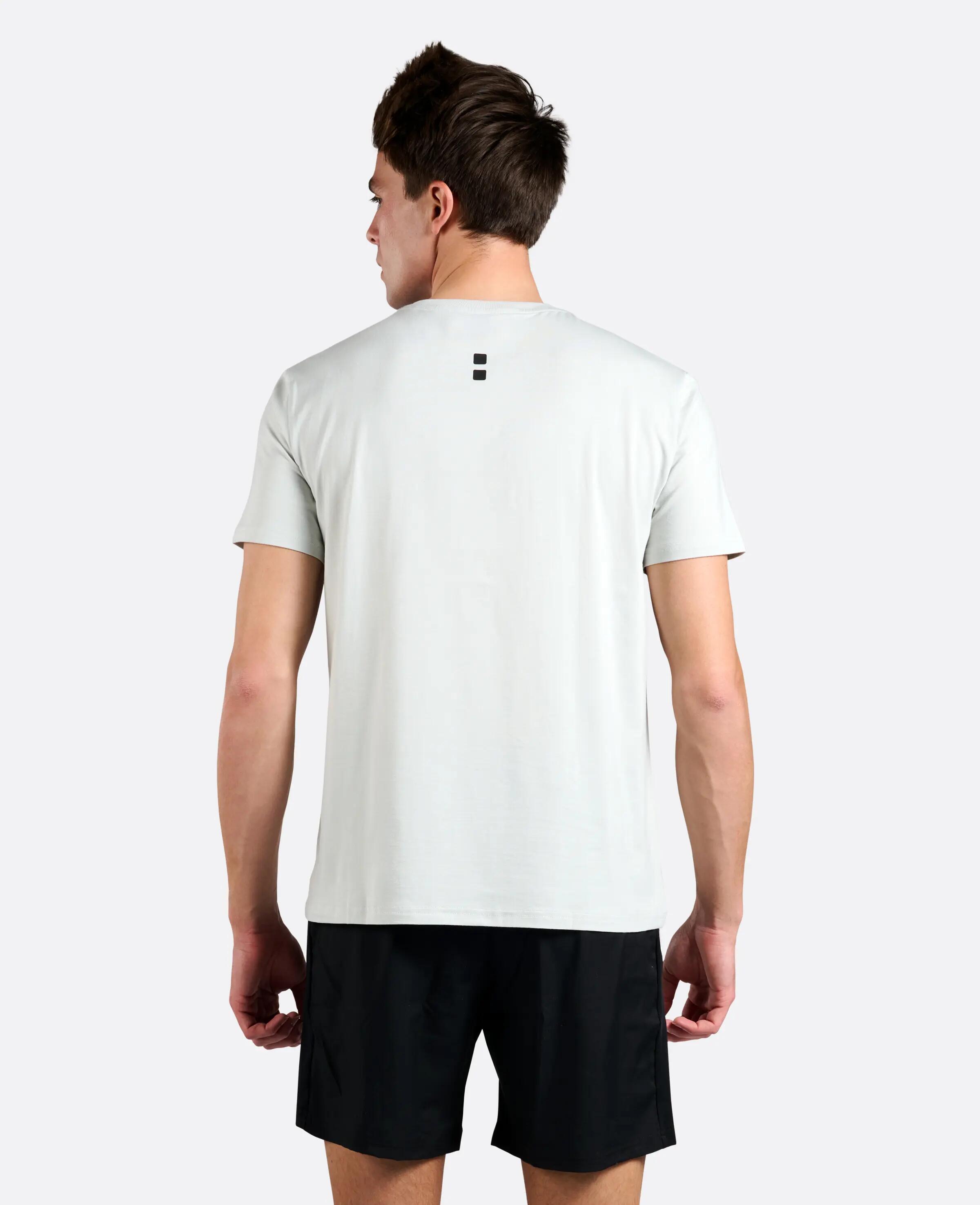 T-shirt de Homem "Bamboo Tee" Ténis/Padel Cinzento Claro 3/4