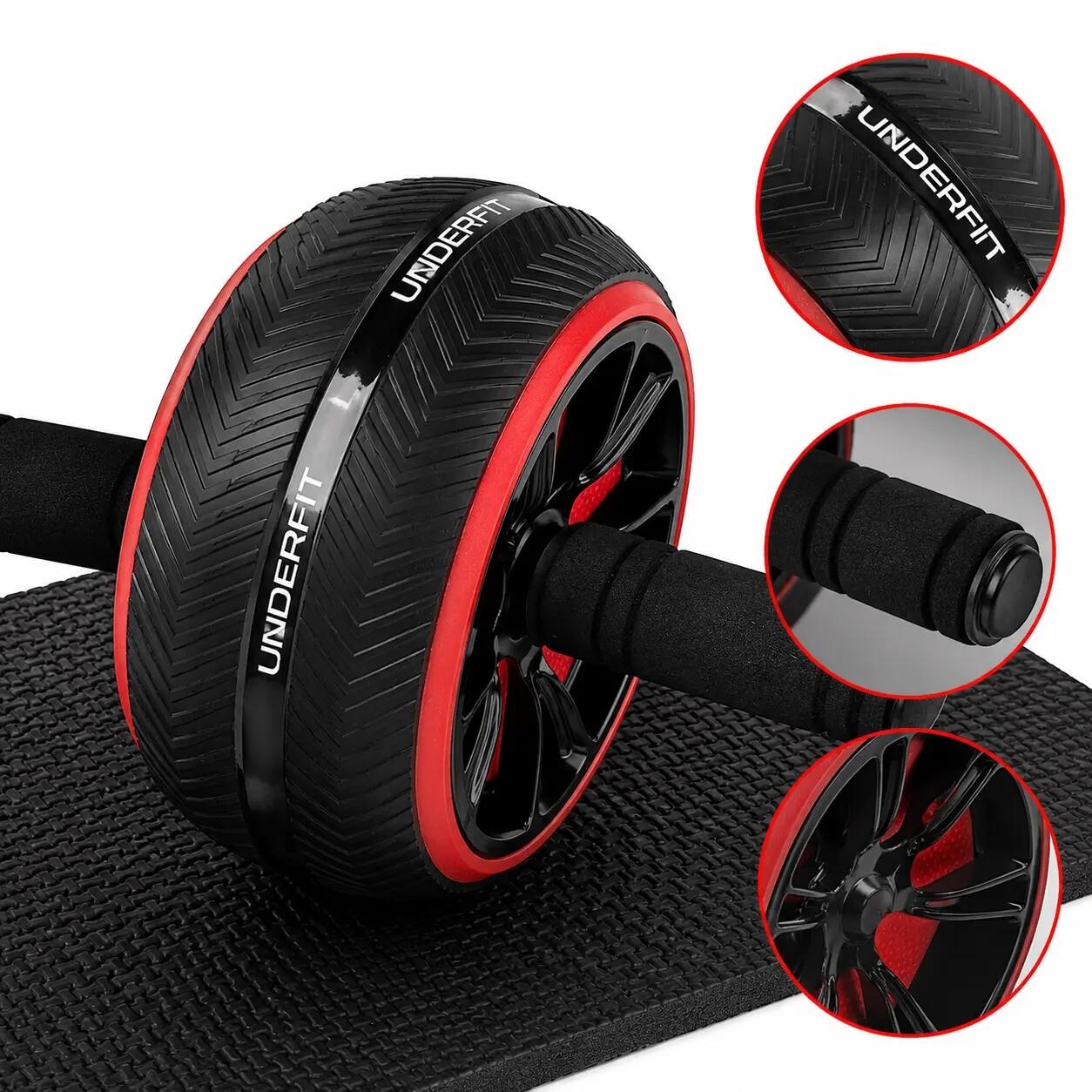 Kółko do ćwiczeń brzucha UNDERFIT AB Wheel 6/6