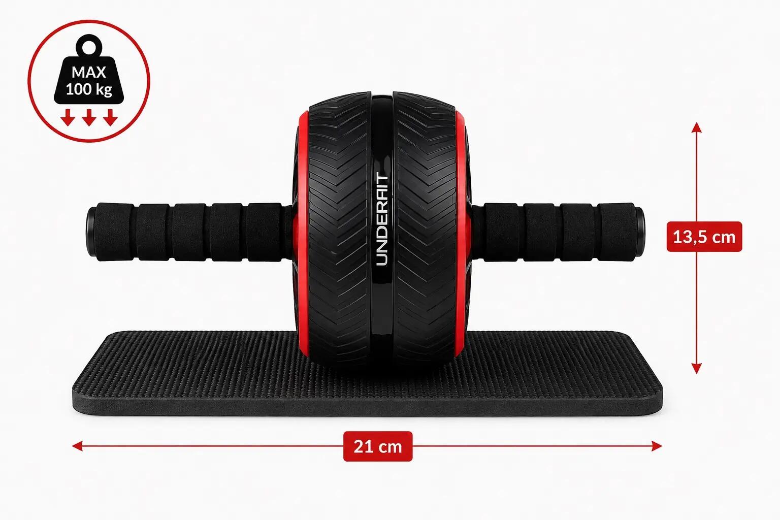Kółko do ćwiczeń brzucha UNDERFIT AB Wheel 5/6