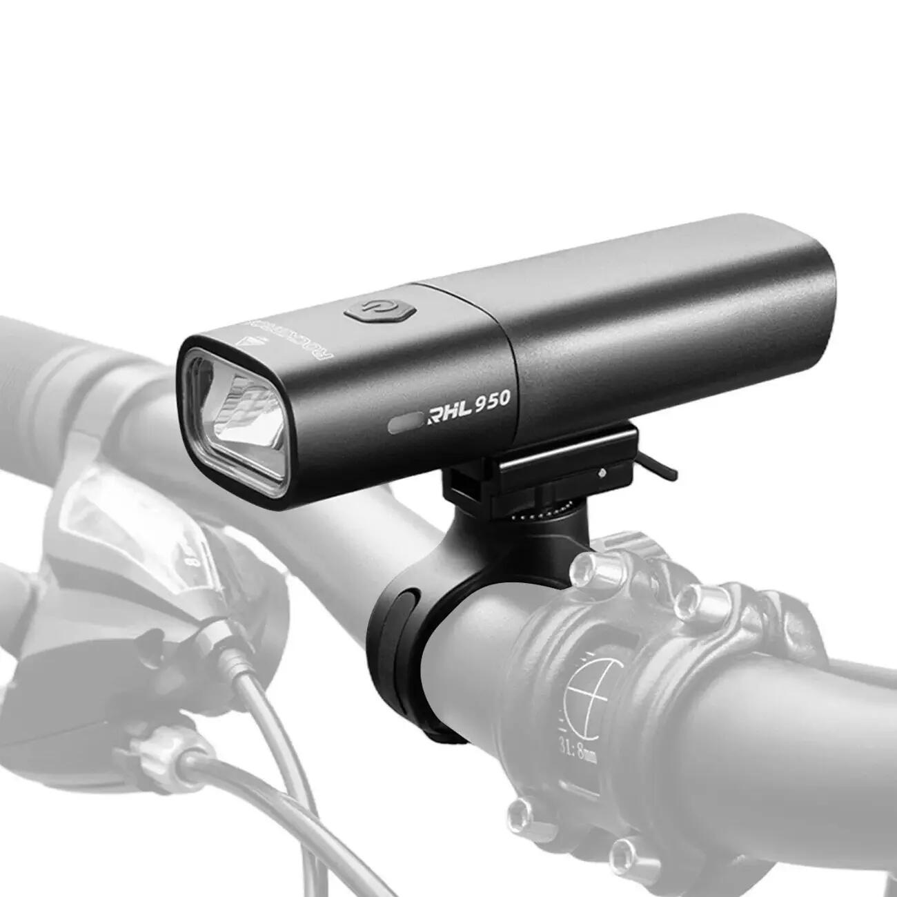 Lampka rowerowa 950 lm z wyjmowanym akumulatorem usb-c 2/4