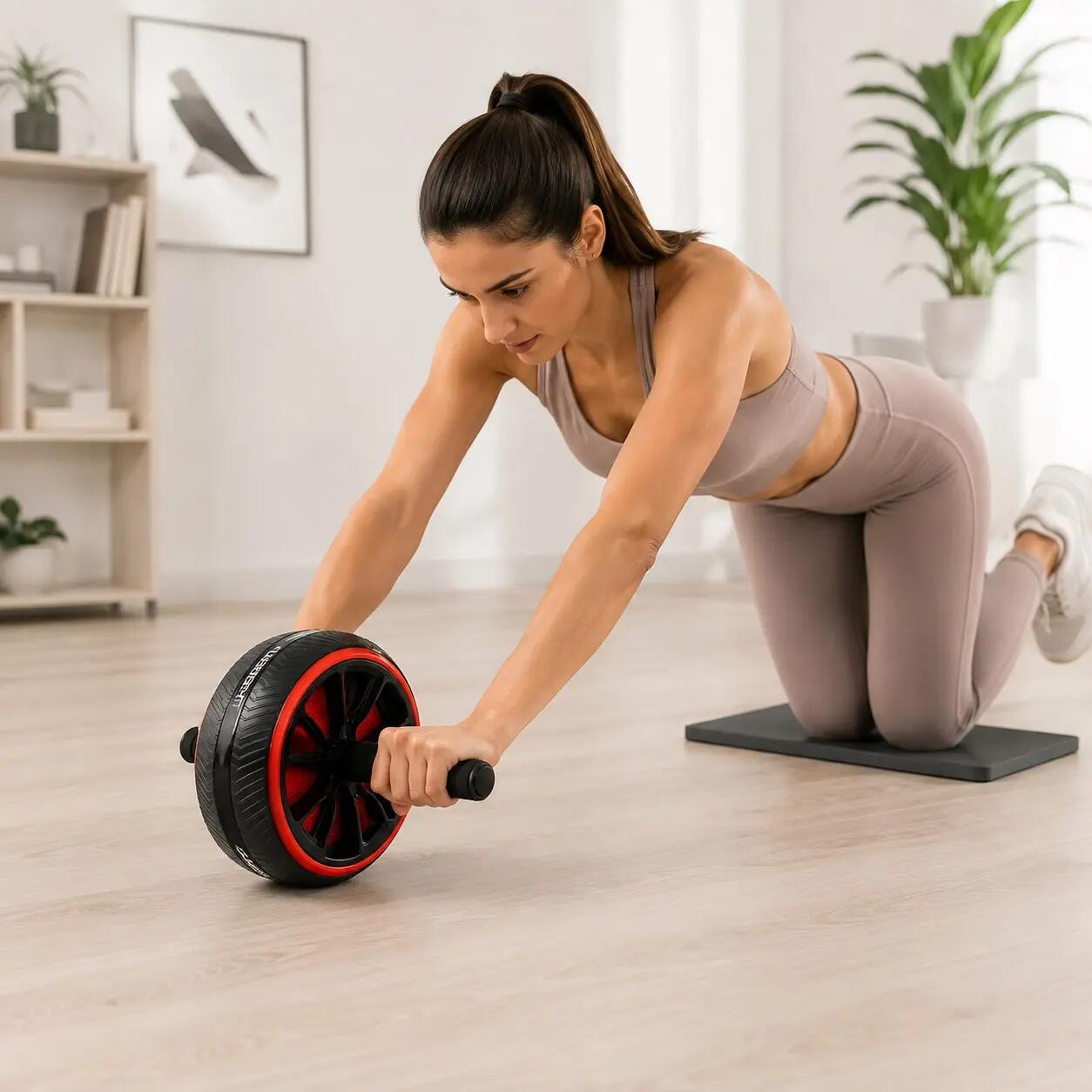 Kółko do ćwiczeń brzucha UNDERFIT AB Wheel 3/6