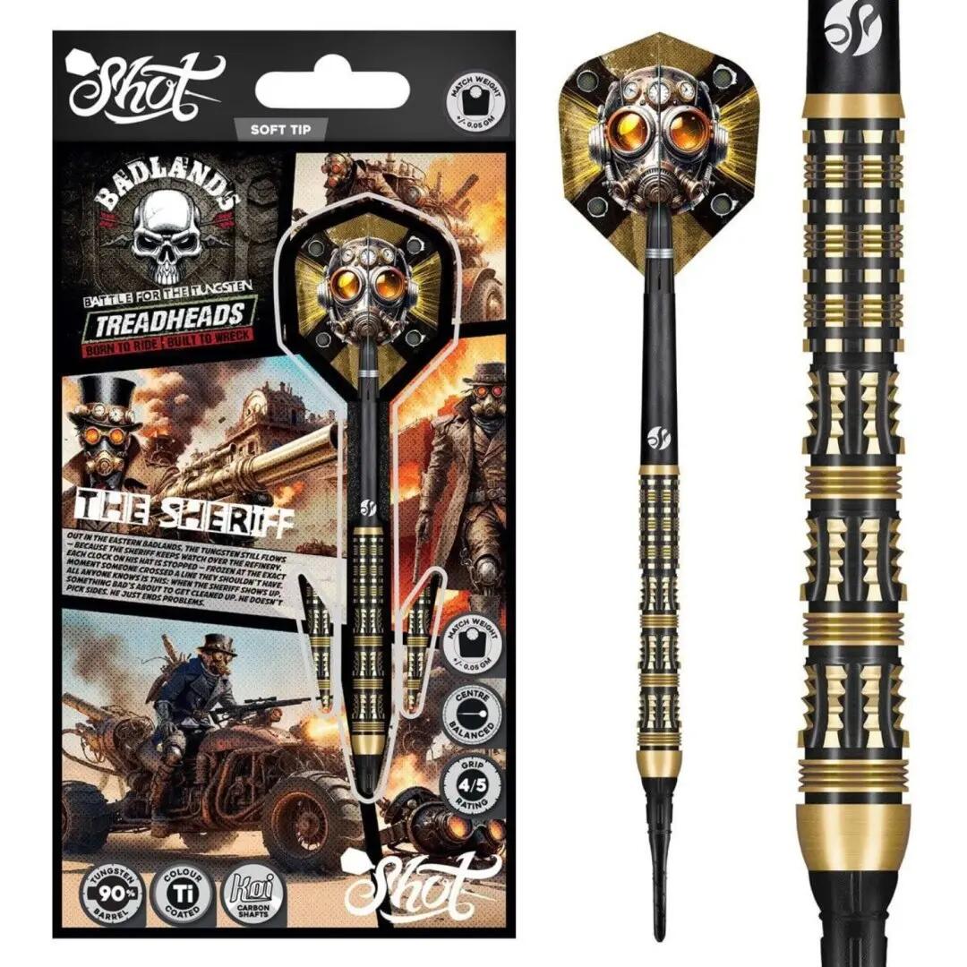 Badlands The Sheriff 90% Dartpfeile Softdart 3/7