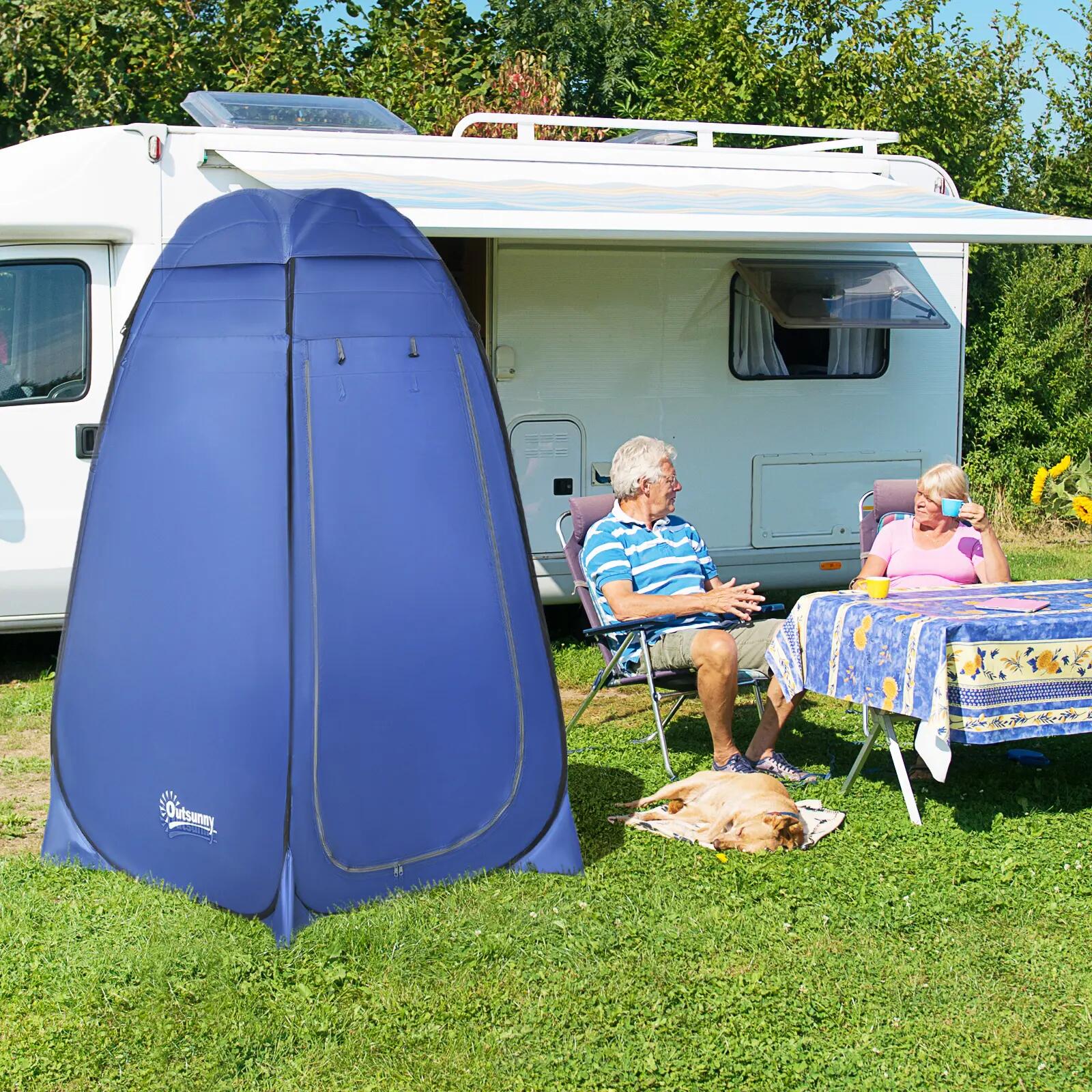 Tente de douche - Camping - Cabine pliante, fenêtre 3/6